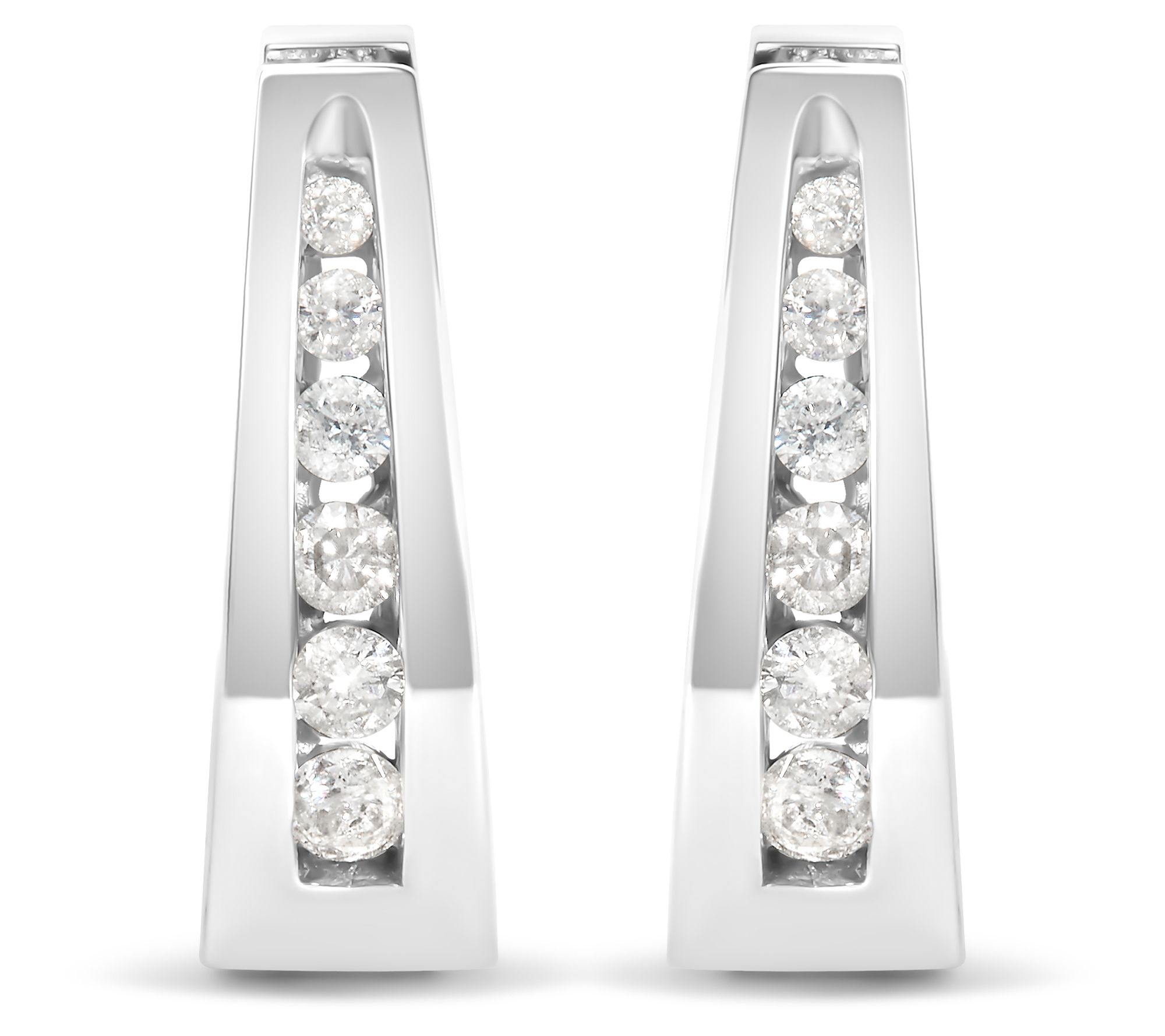 Haus of Brillia nce 0.25 cttw D iamond Hoop Ear rings, 14K Gold