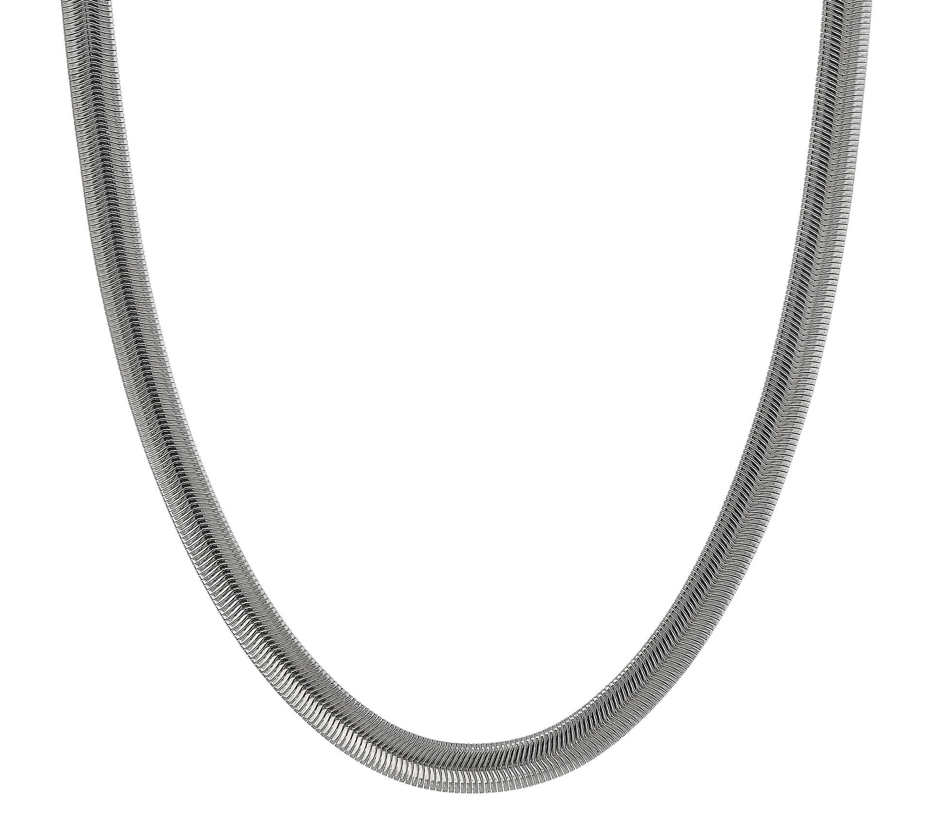 Steel by Design 18" Flat Snake Chain Necklace,15.9g