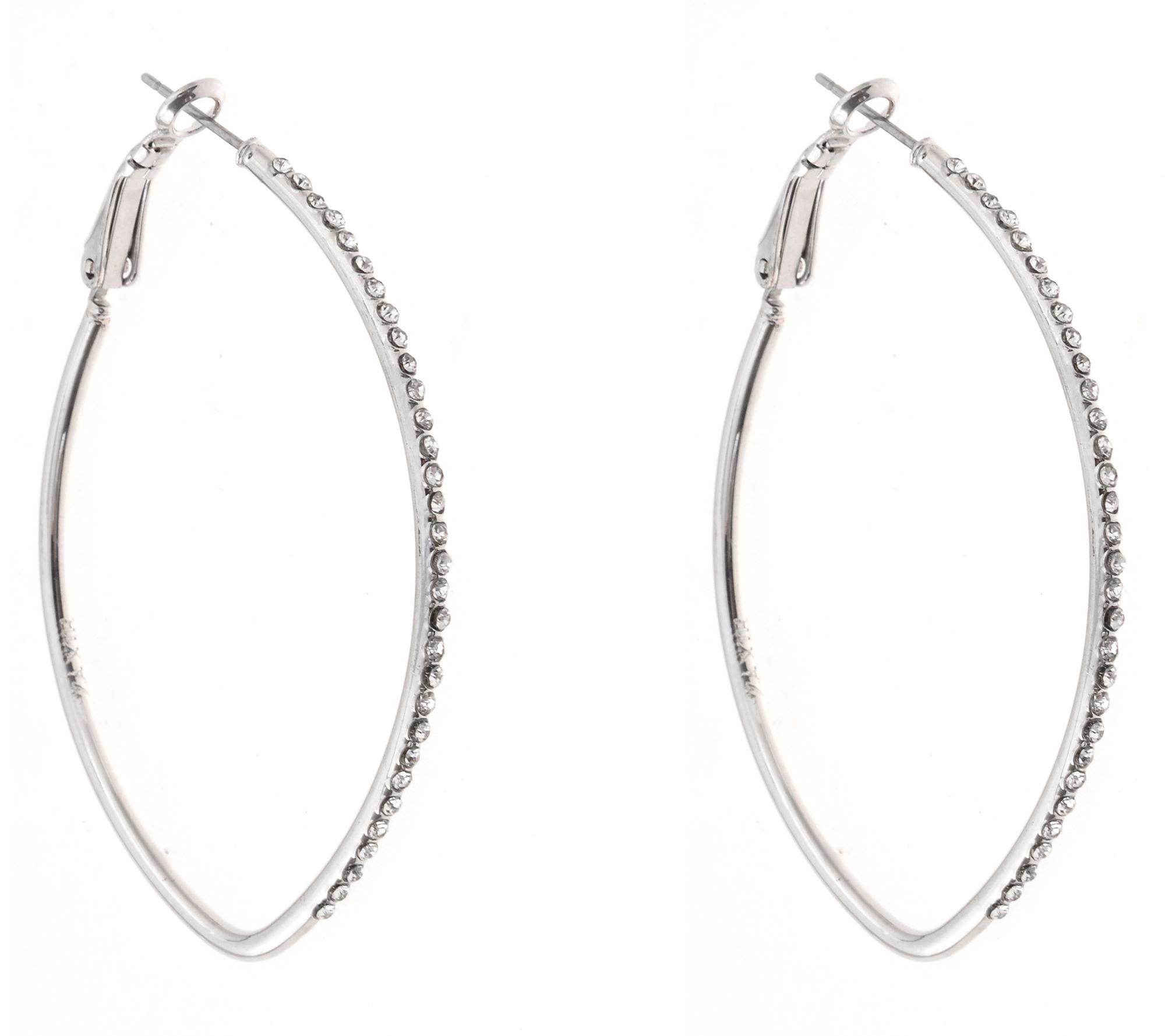 Zaxie x Stefanie Taylor Pave Crystal Hoop Earrings