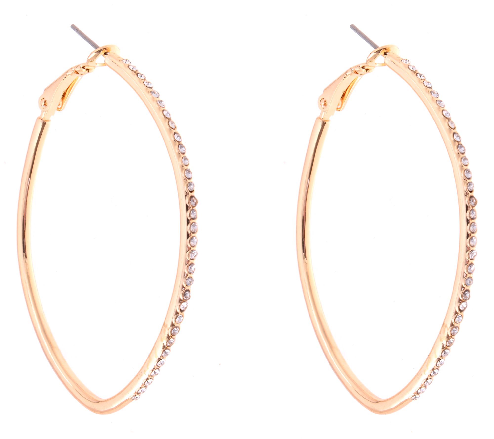 Zaxie x Stefanie Taylor Pave Crystal Hoop Earrings