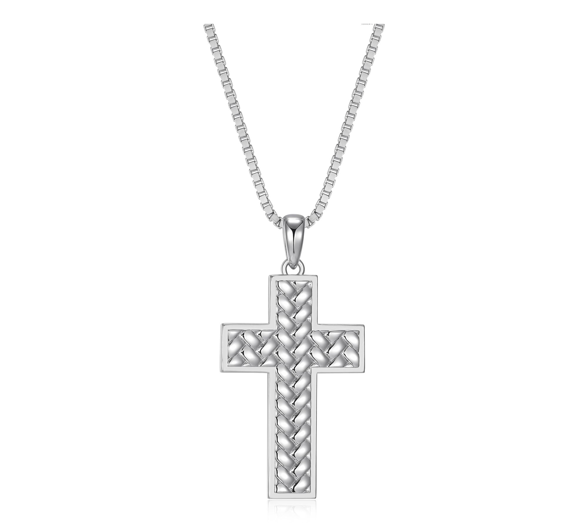 Qvc sterling silver hollow hotsell scroll cross pendant