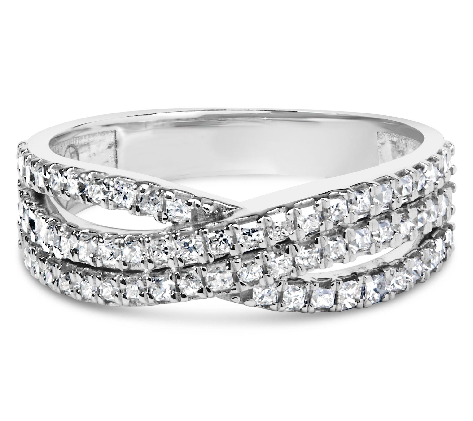 Haus of Brilliance 0.75 cttw Diamond Split Shank Ring, 10K