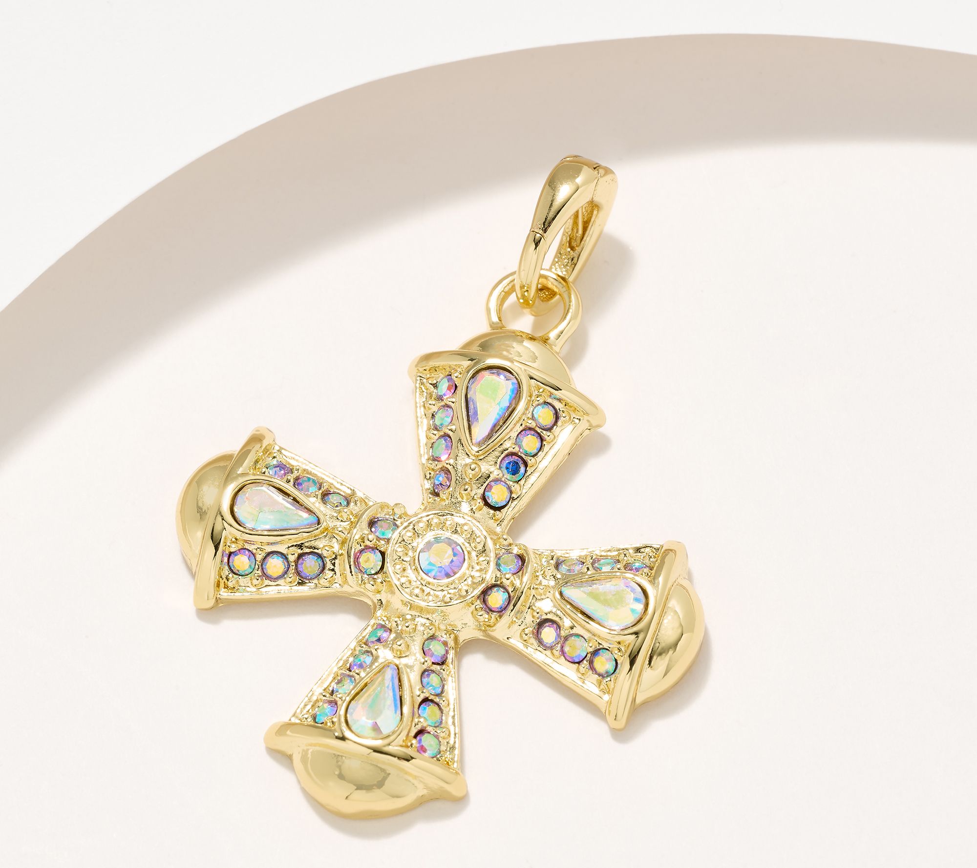 Kirks Folly Fantasia Cross Open Ring Charm
