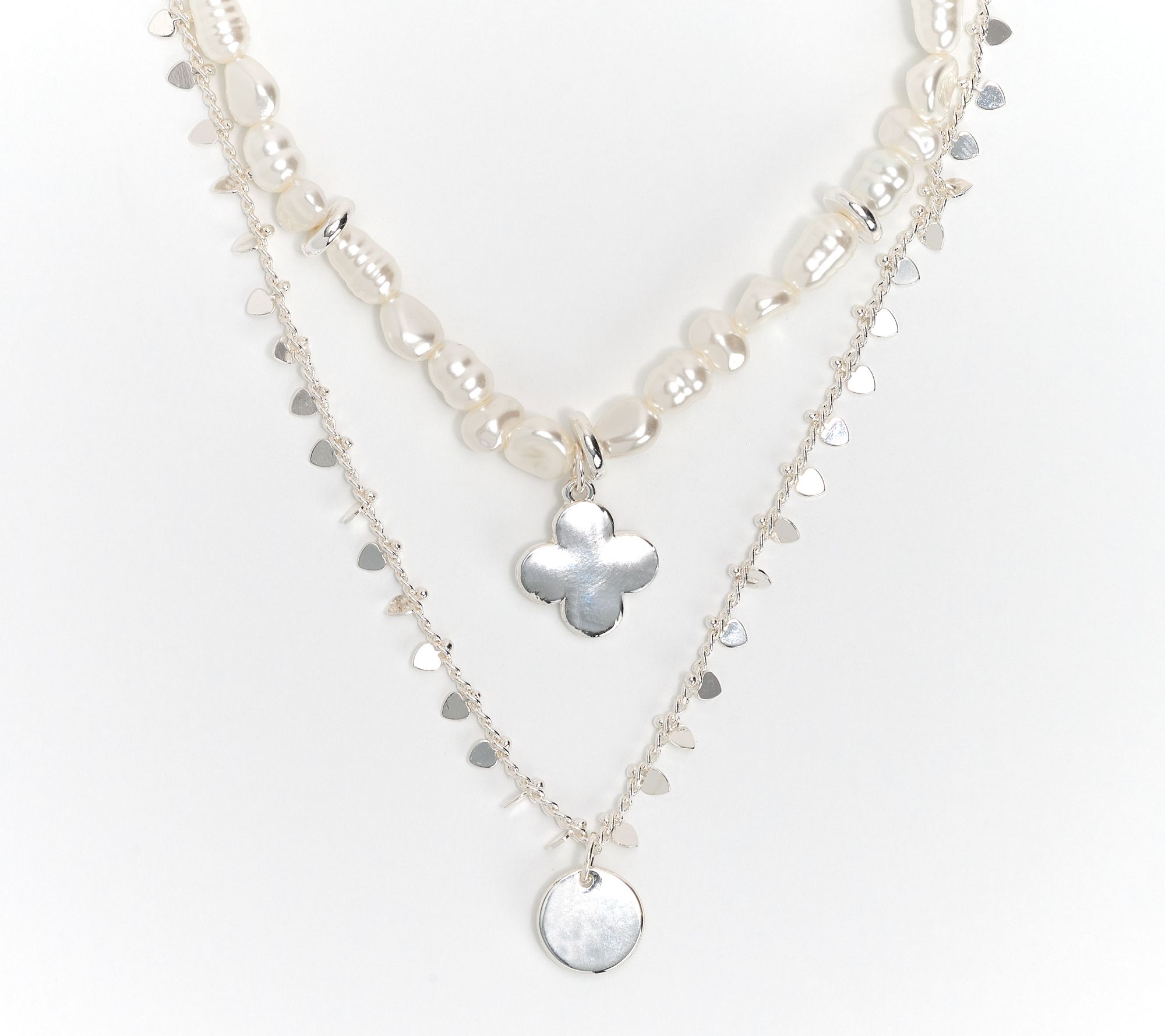 Joan Rivers Set of 2 Layered Necklaces