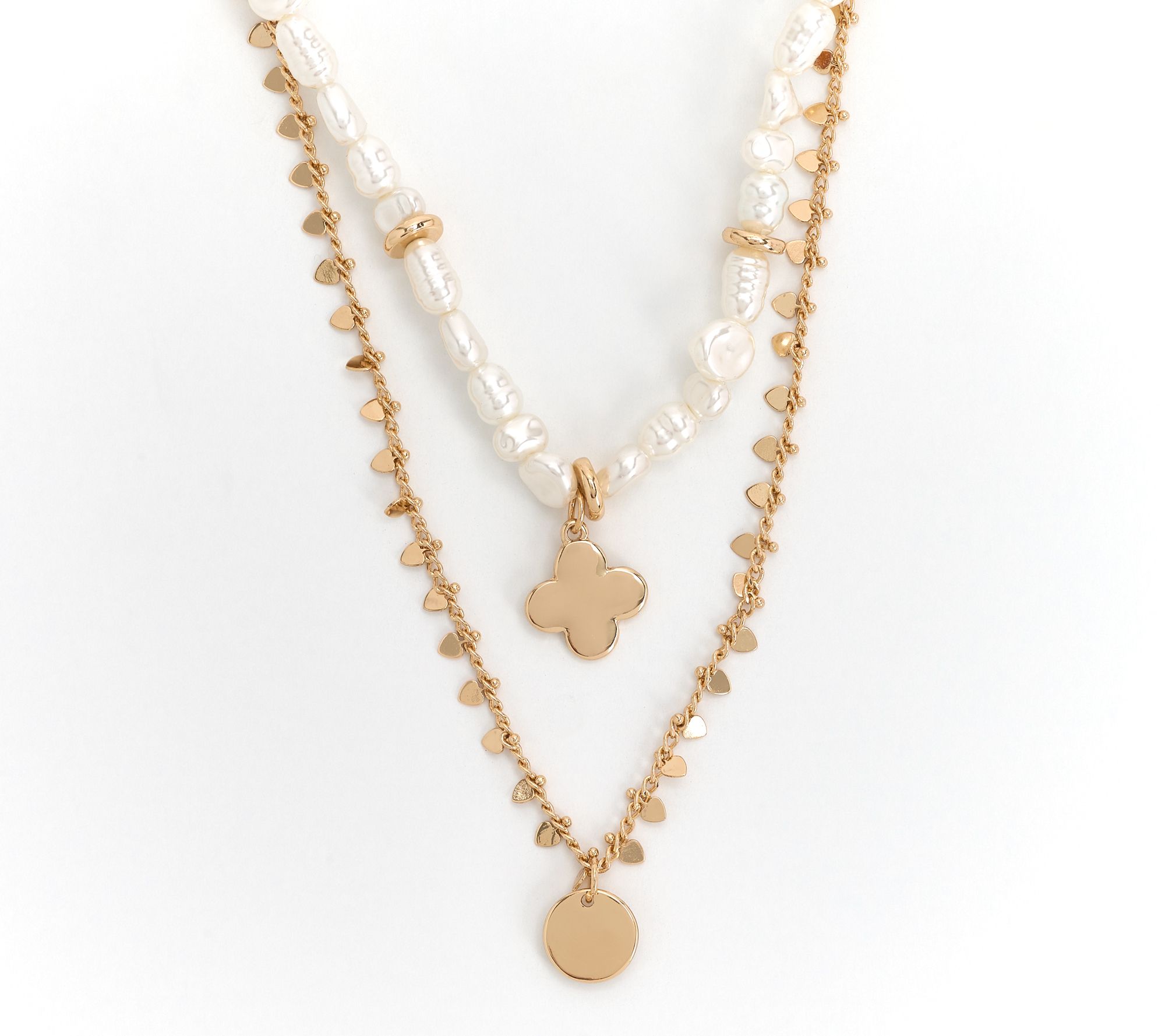 Joan Rivers Set of 2 Layered Necklaces