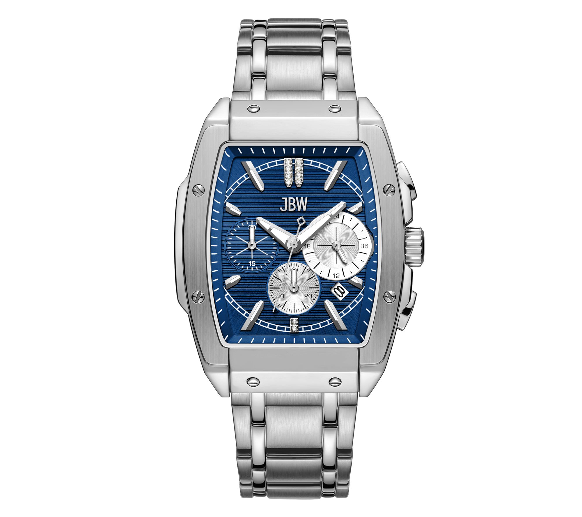 JBW Men's Echelon Automatic Stainless Diamond Accent Watch
