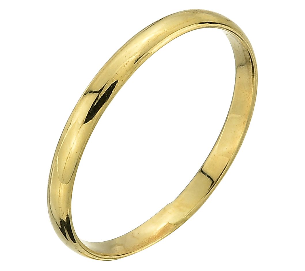 Adorna 14K Gold Polished Band Ring