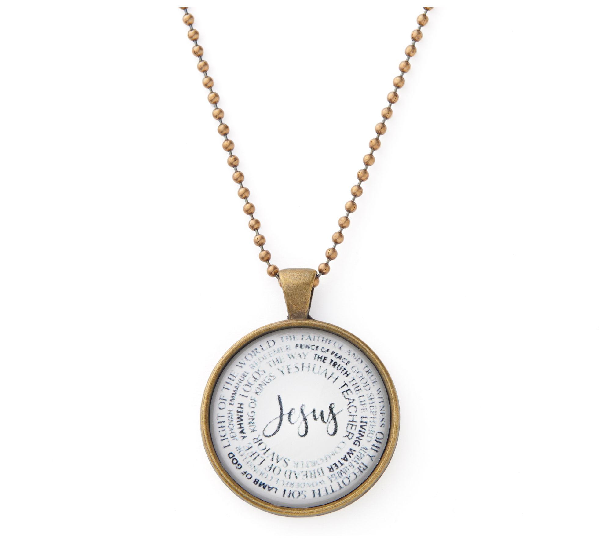 The Vintage Sparrow Names of Jesus Pendant w/ Chain