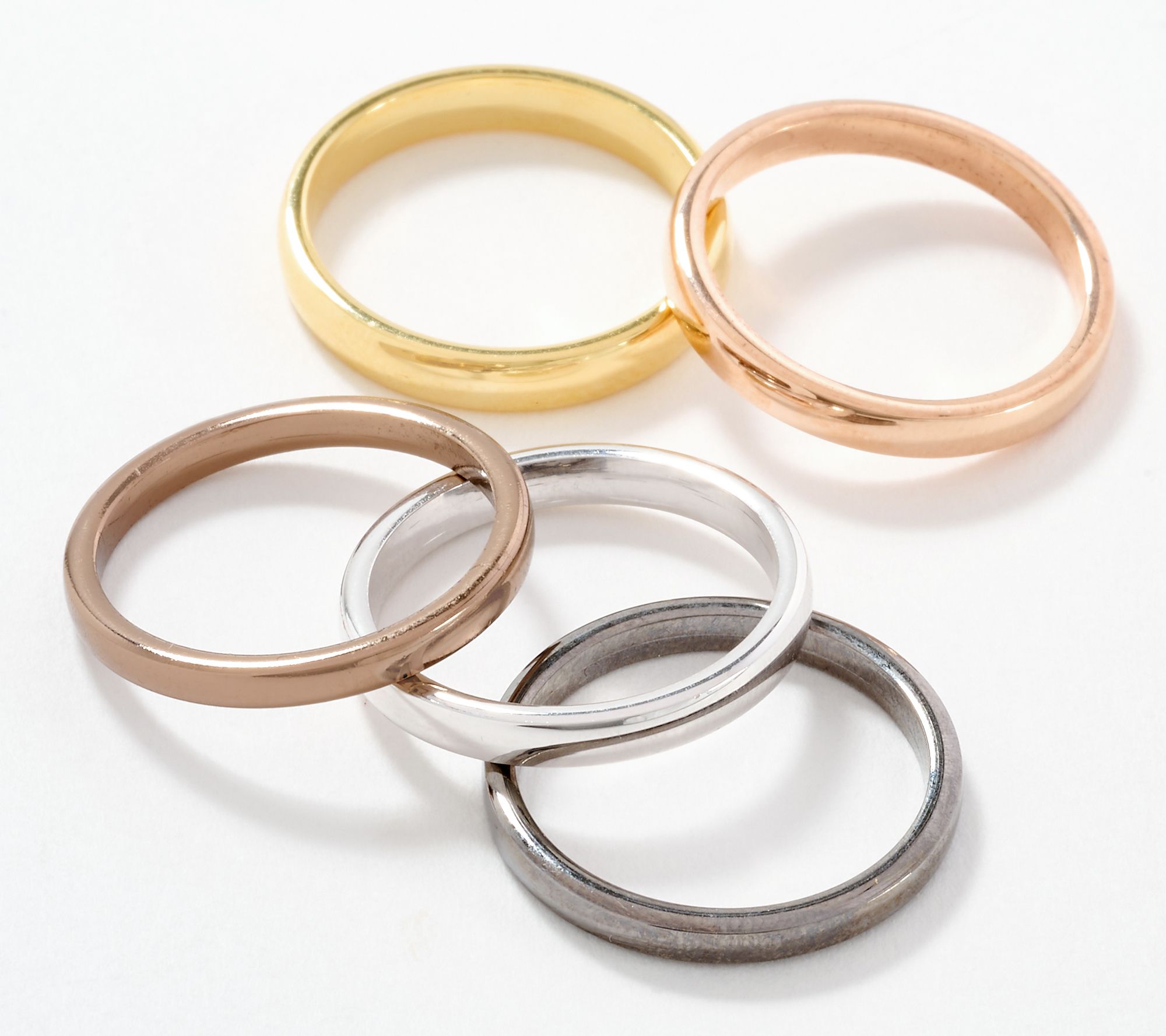 David Markstein Bronze Premiere Set of 5 Stacking Rings