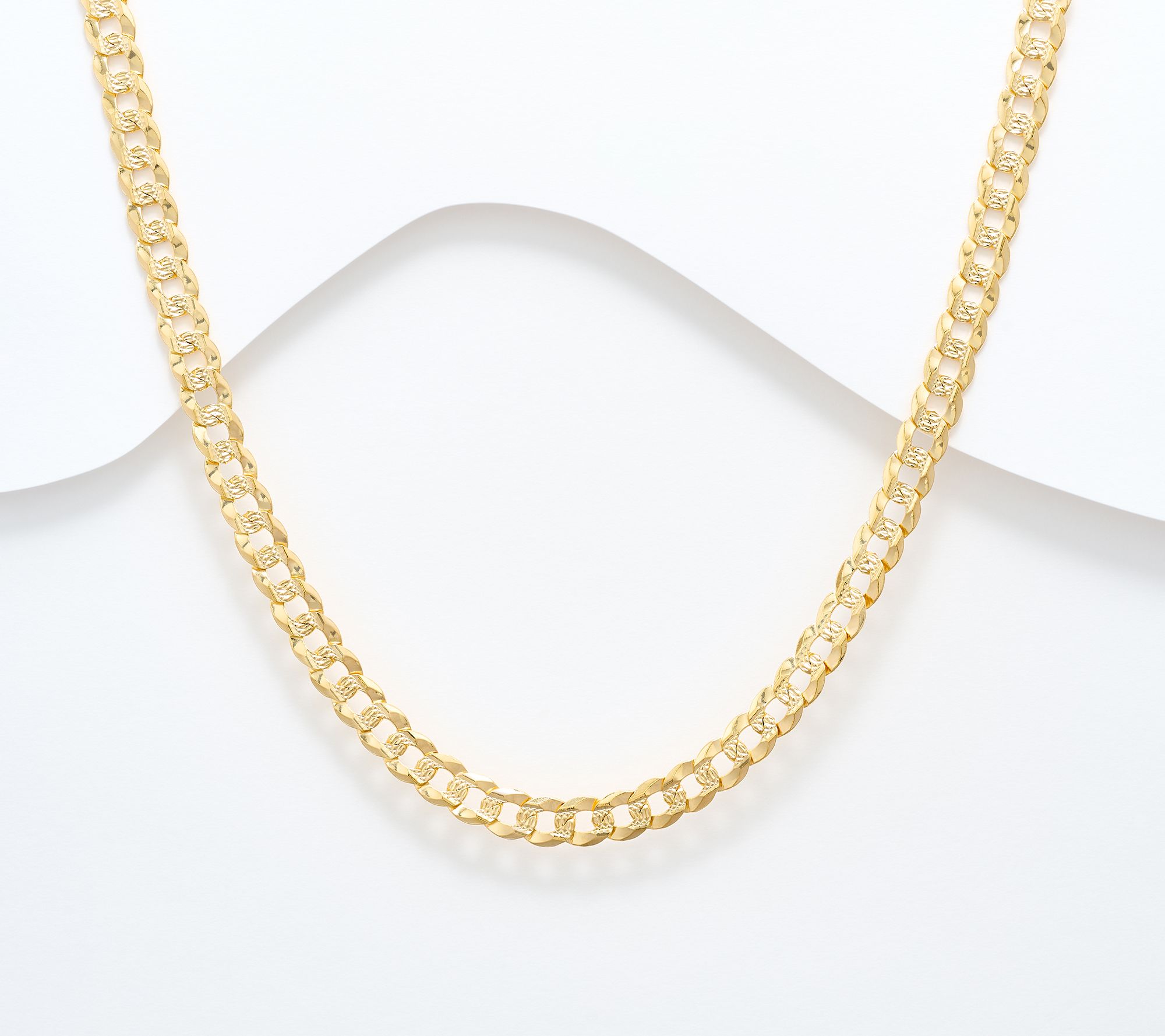 UltraFine 950 Silver Flat Curb 20" Necklace