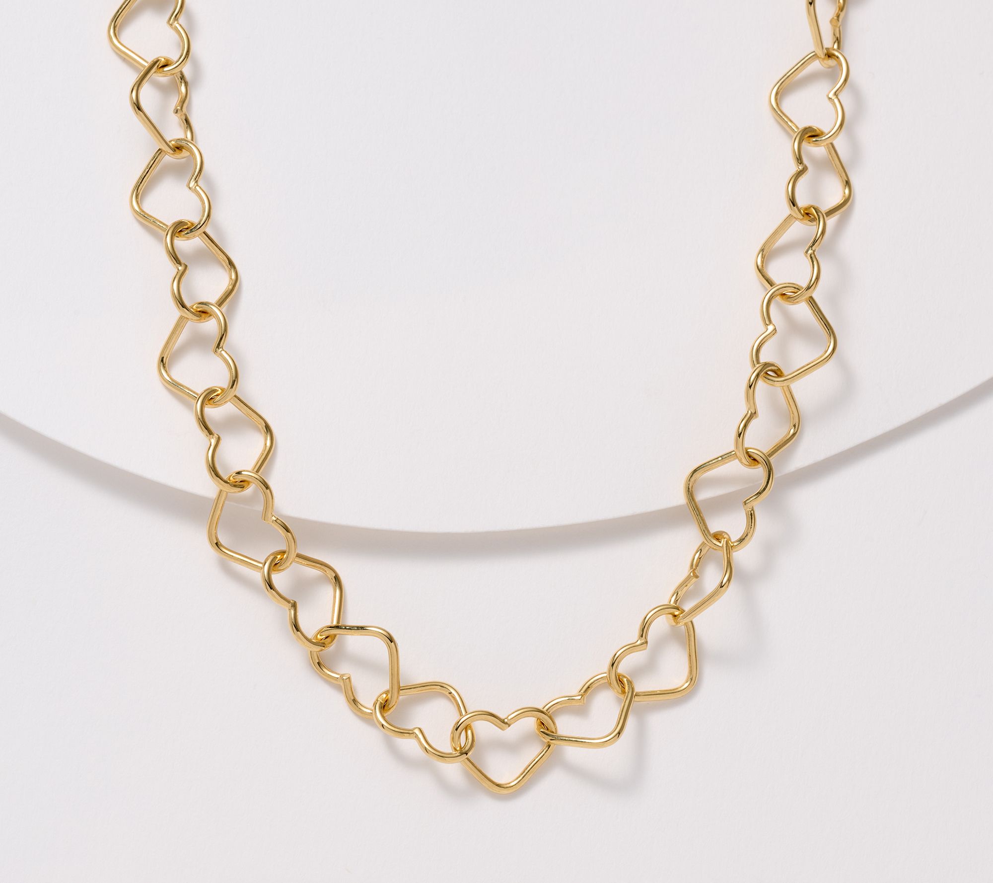 Christian James by Scott Grimes 14K Clad Heart Interlocking Necklace 18.5g