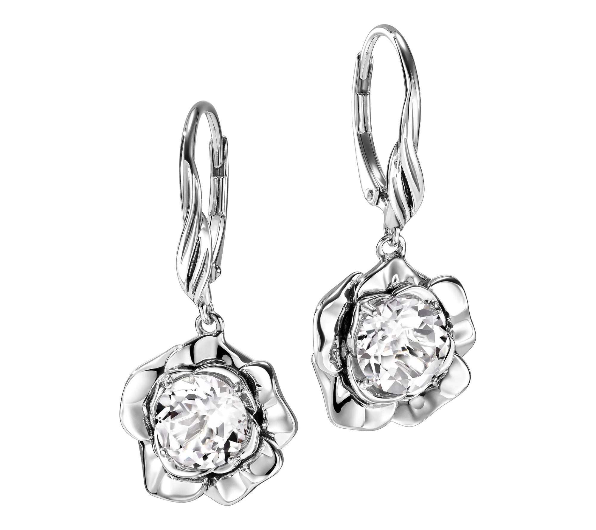 Third Person Garden Party Gemstone Lever Back Earrings