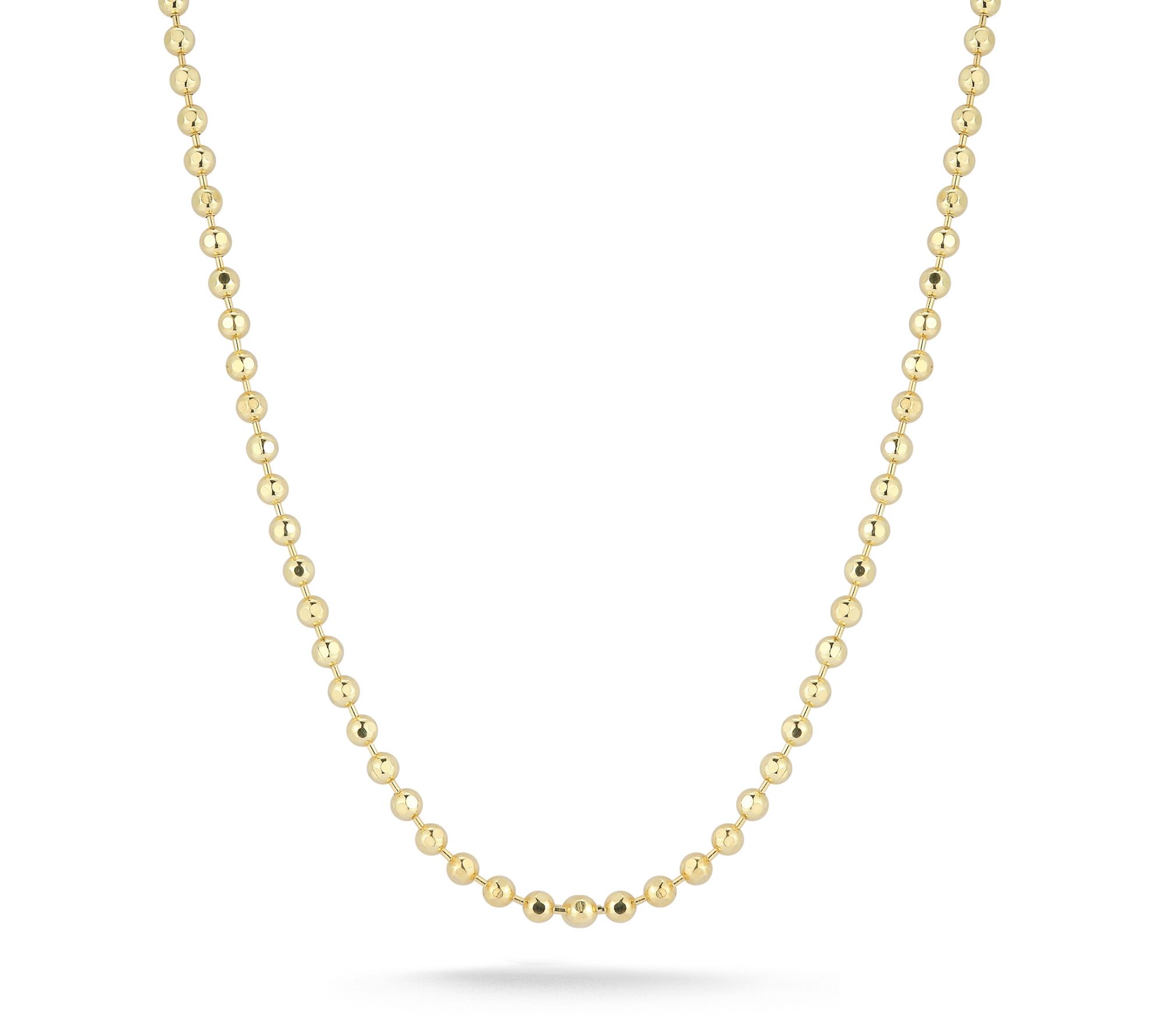 Italian Silver 20" Ball Chain Necklace, Sterling