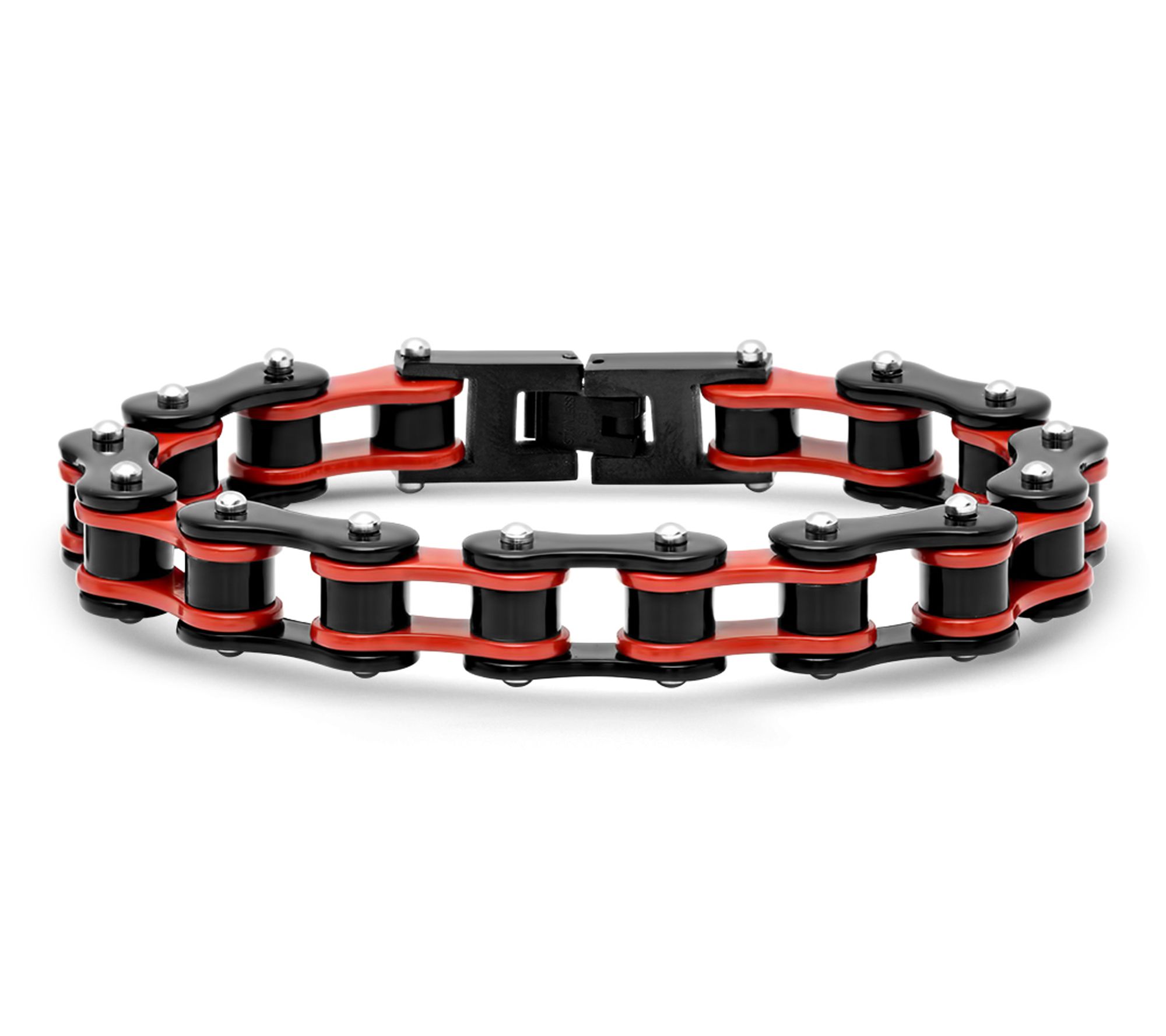 Steel by Design Men's Two-Tone Bicycle Link Bracelet