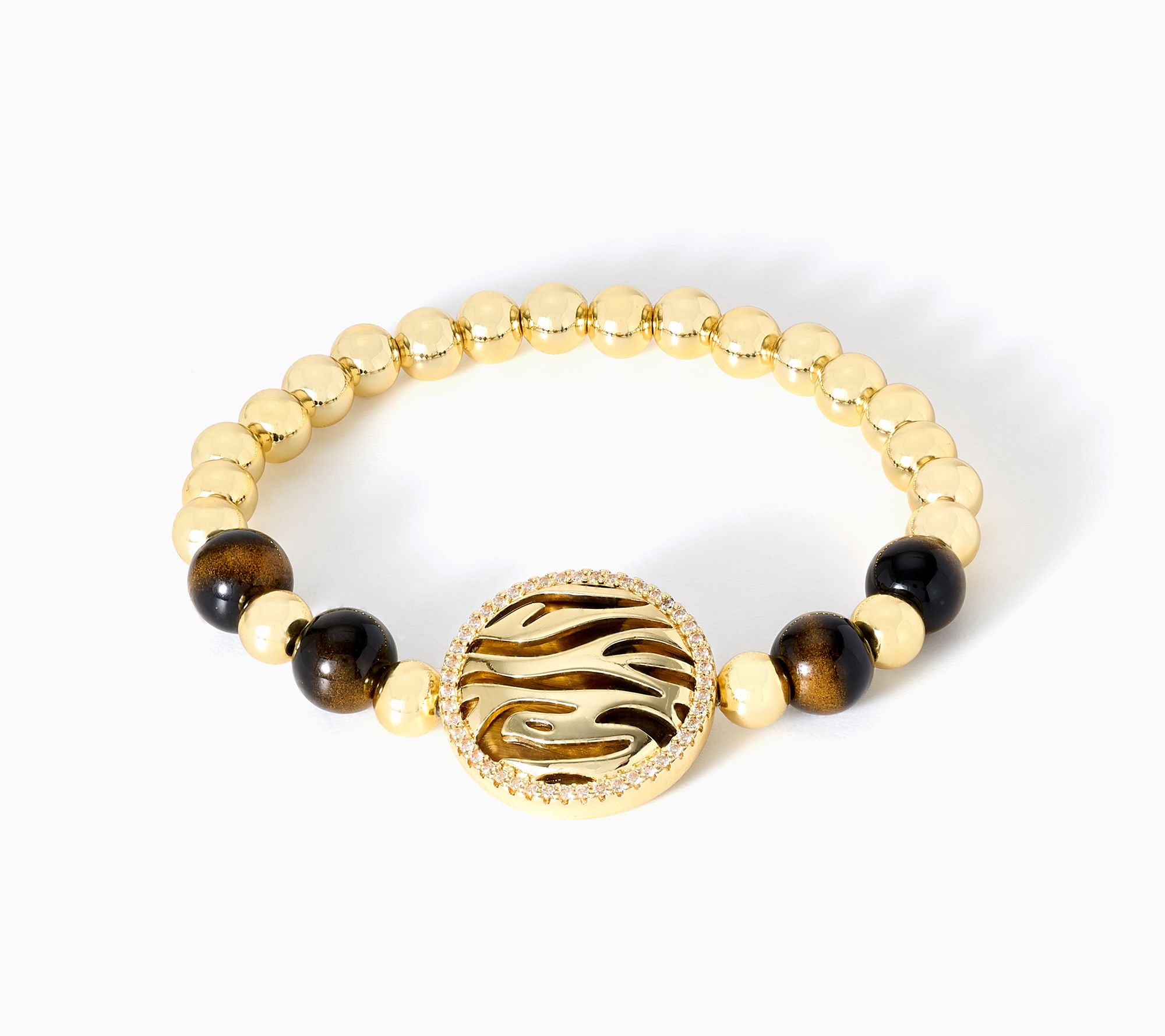 Kim Gravel Tiger Stripes Simulated Tiger's Eye Bracelet