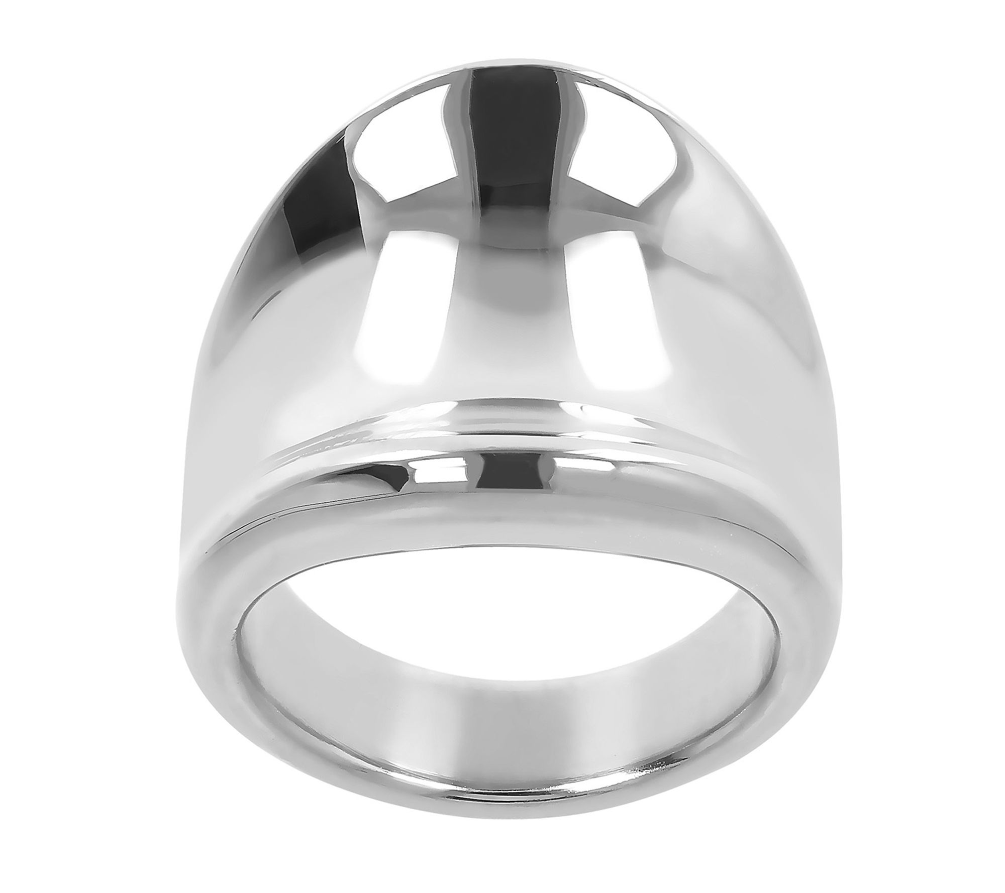 BellaOro Graduated Concave Ring, 14K Gold O verResin