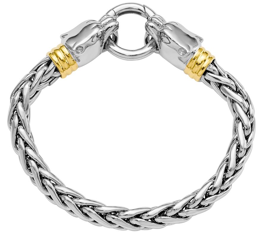 Italian Silver Tone Woven Bracelet