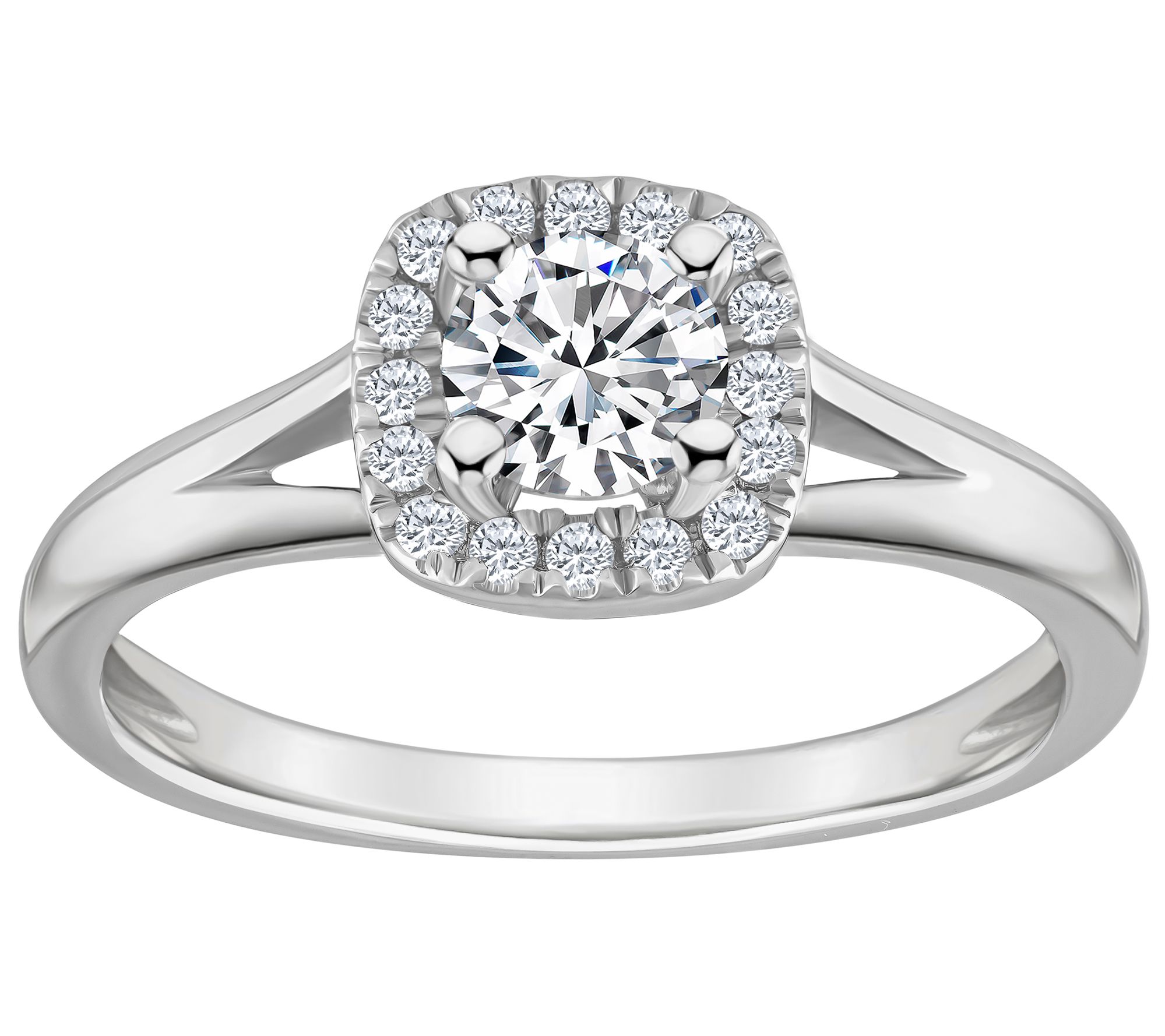 Affinity 0.50 cttw Diamond Halo Engagement Ring14K Gold