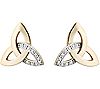 Solvar Diamond Accent Trinity Earrings, 14K