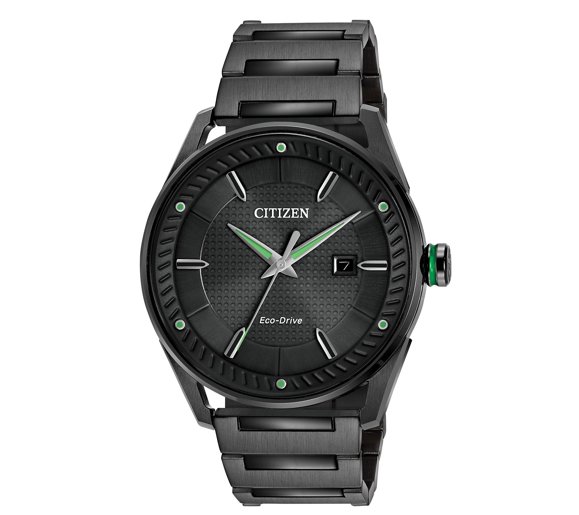 all black citizen eco drive watch