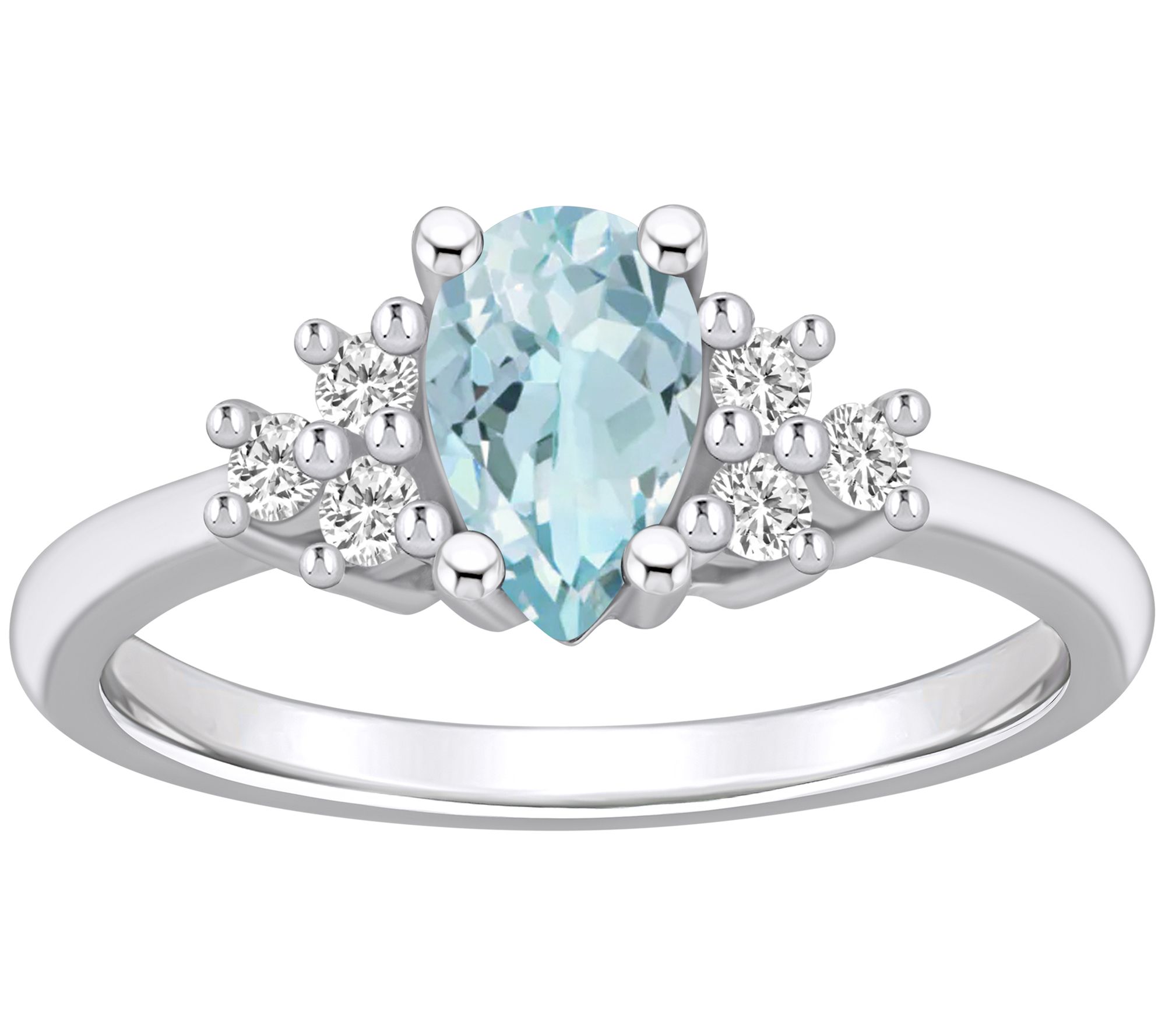 Affinity Gems Round Gemstone & Diamond Ring, 14K Gold