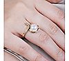 Ariva 14K Gold Cultured Pearl & White Sapphire Ring, 2 of 3