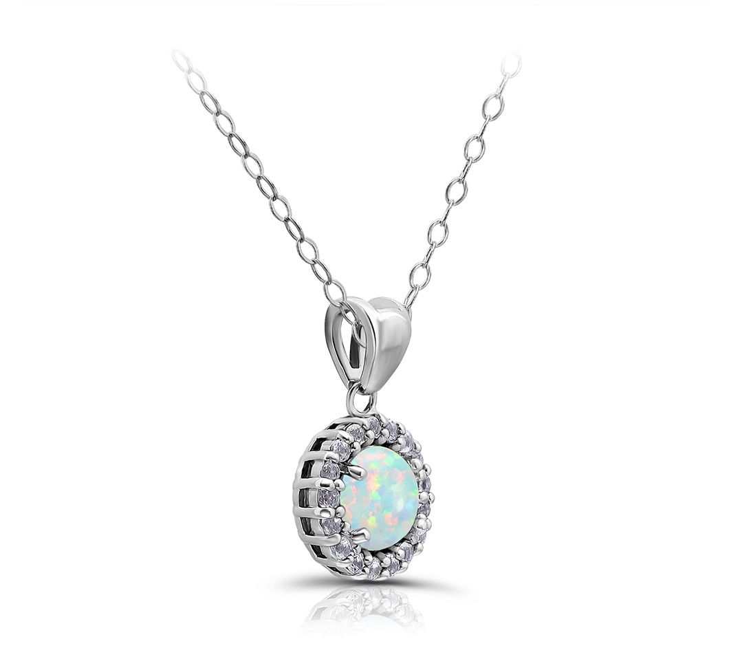 Qvc on sale opal necklace