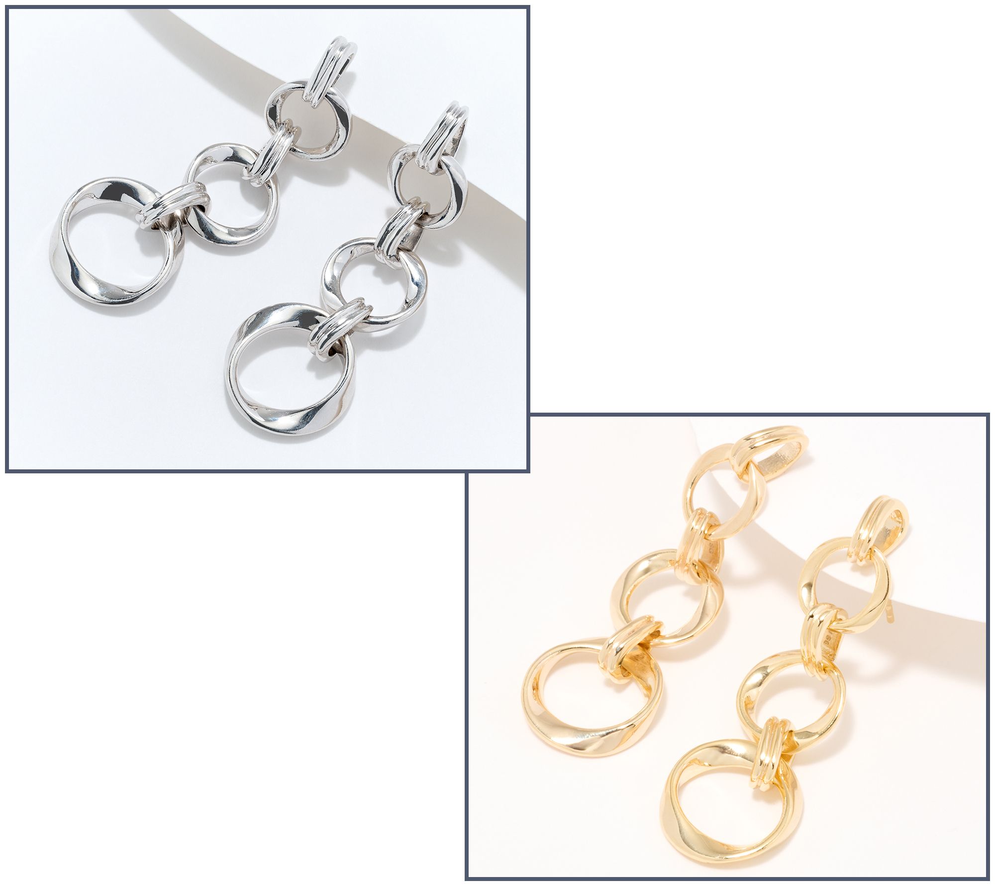 Christian James By Scott Grimes Sterling Silver Ripple Circle Drop ...