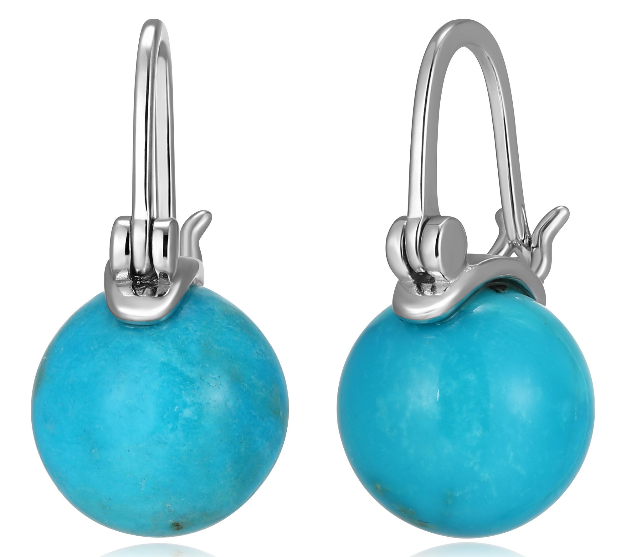 Affinity Gems Turquoise Bead Earrings, SterlingSilver