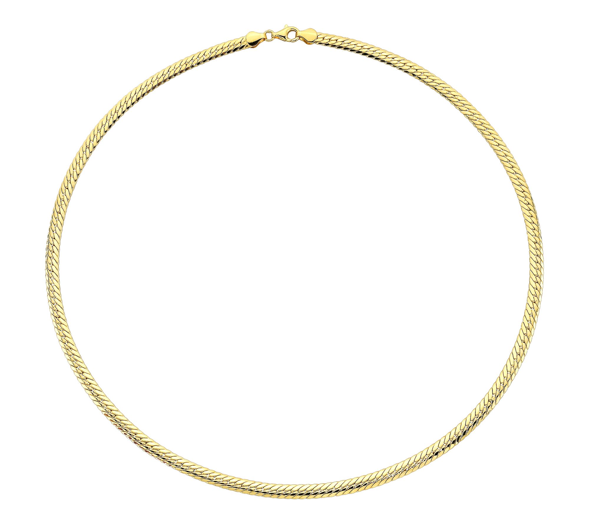 Adorna 14K Gold Cuban Snake Chain Necklace