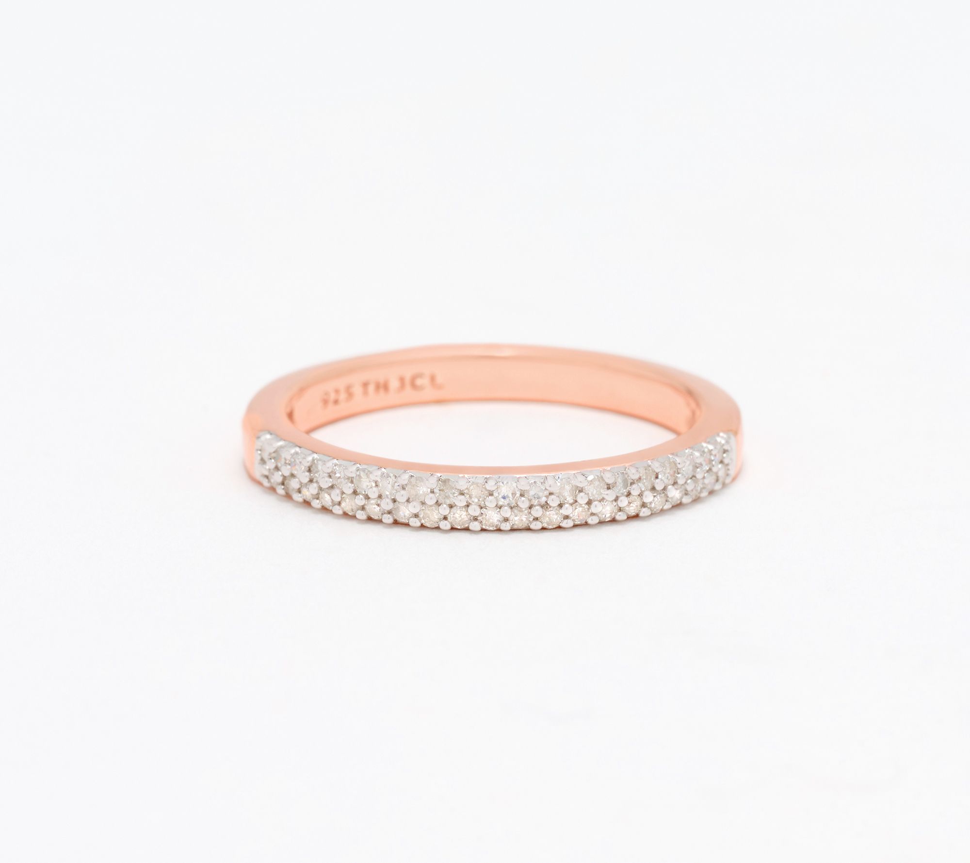 Accents by Affinity 0.20 cttw White Pave Ring, Sterling