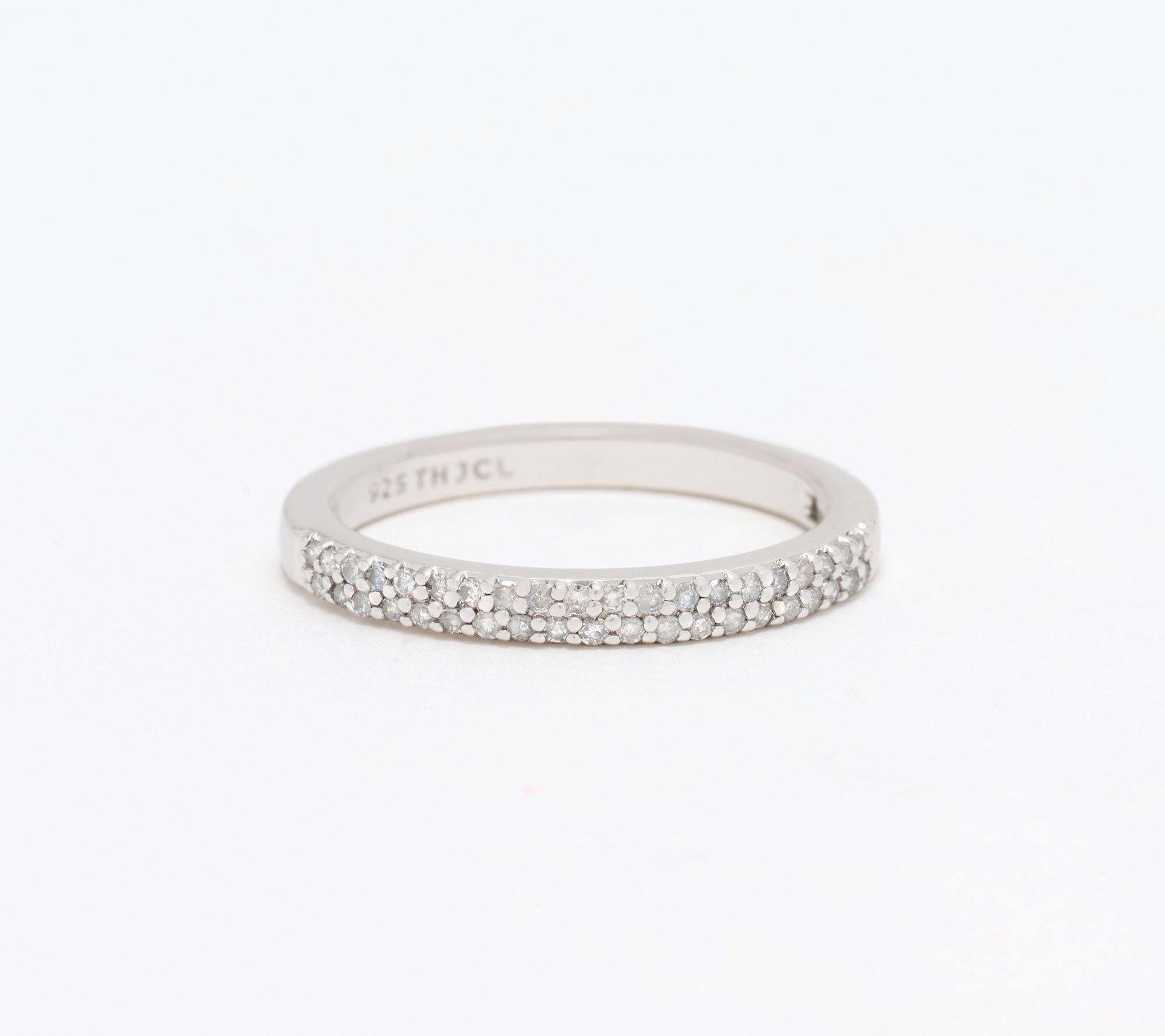 Accents by Affinity 0.20 cttw White Pave Ring, Sterling