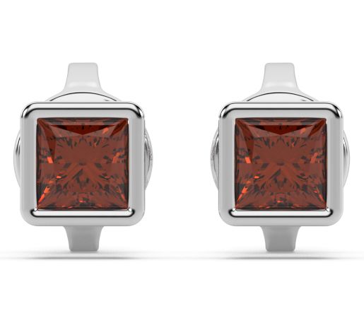 ONI Fine Jewelry Sterling Silver Garnet Stud Earrings