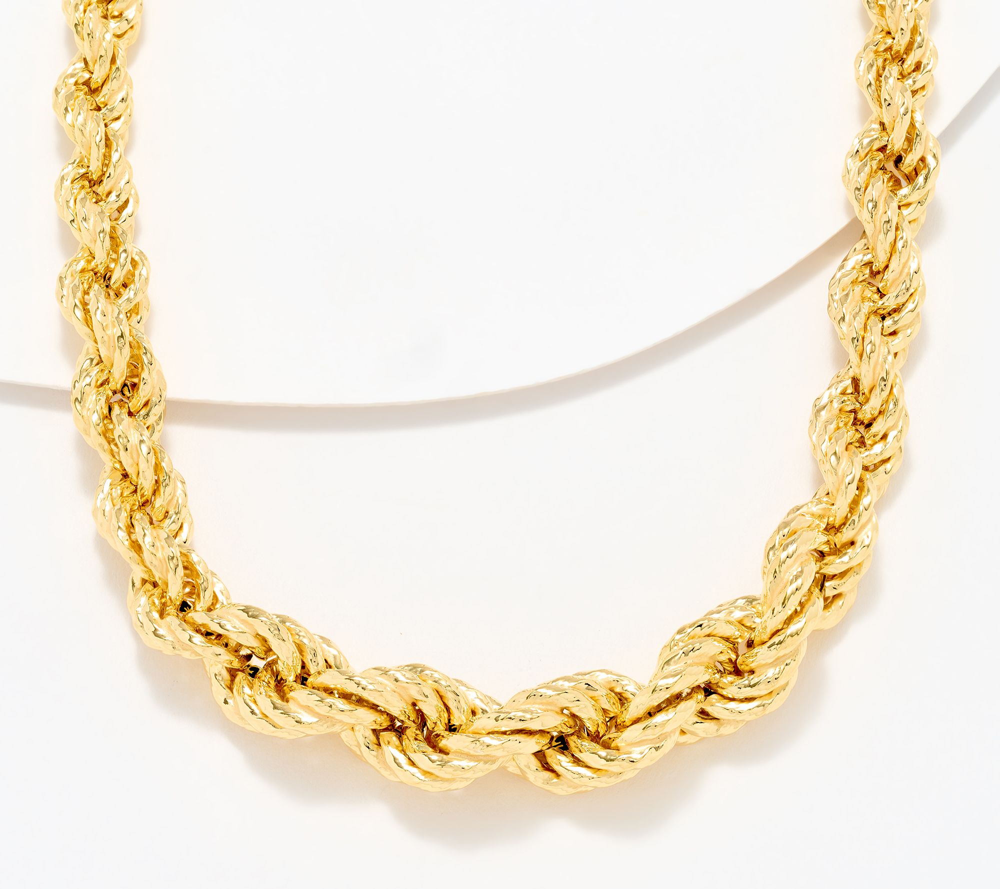 "As Is" UltraFine 950 Silver Rope Graduated Necklace