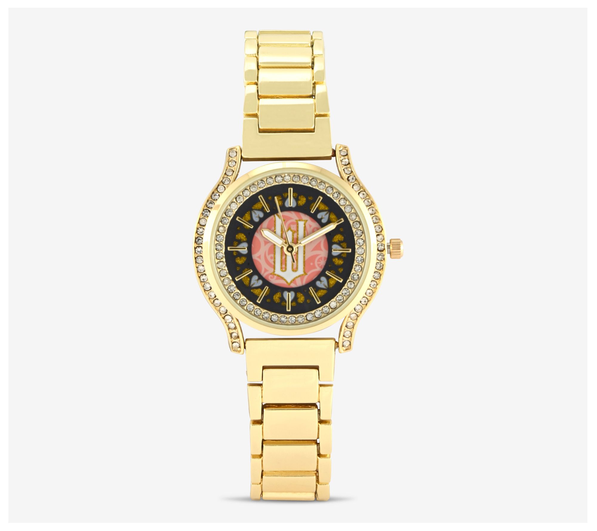 Wicked Women's Goldtone Crystal Dial Watch