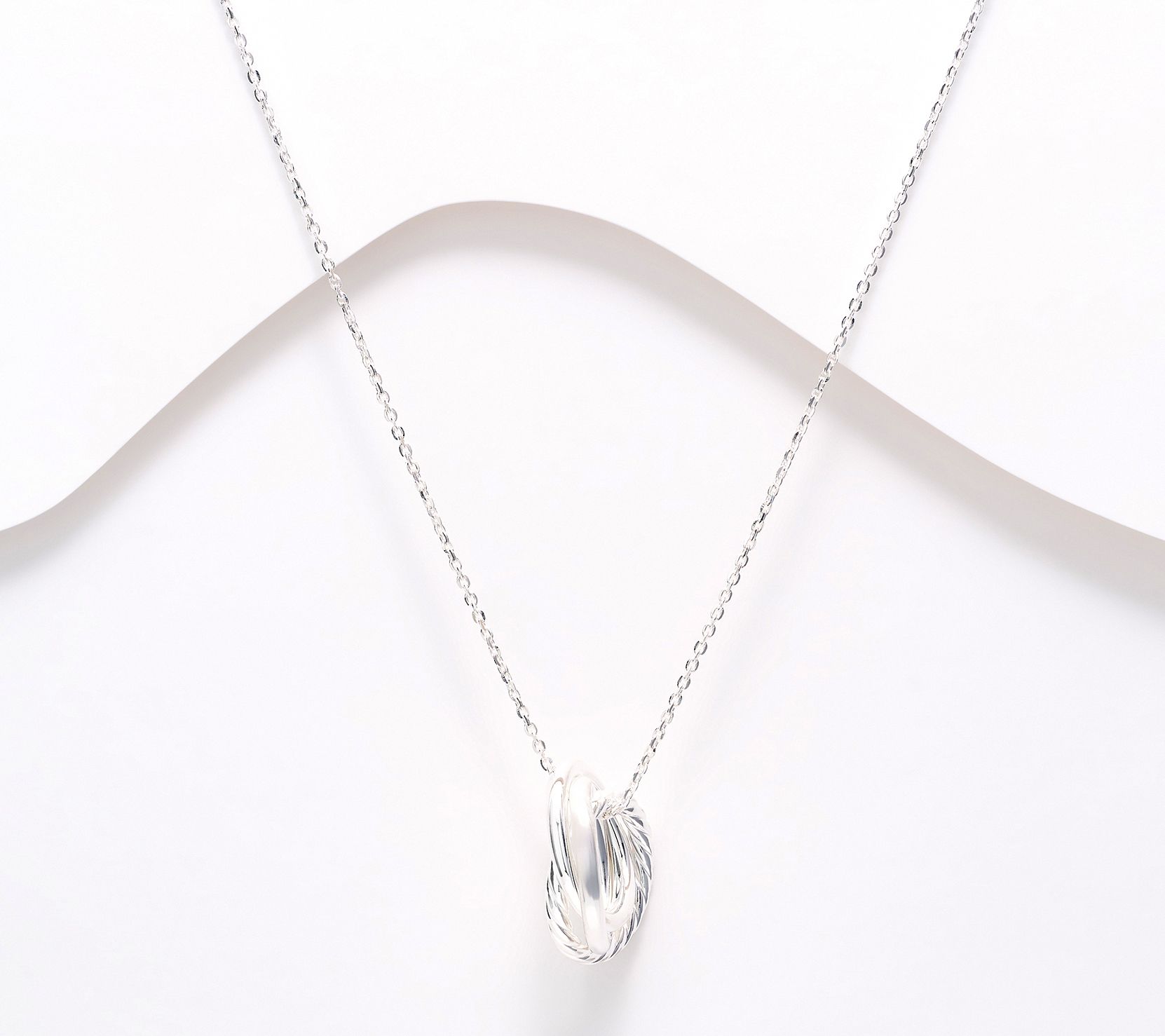 UltraFine 950 Silver Infinity Circle Necklace