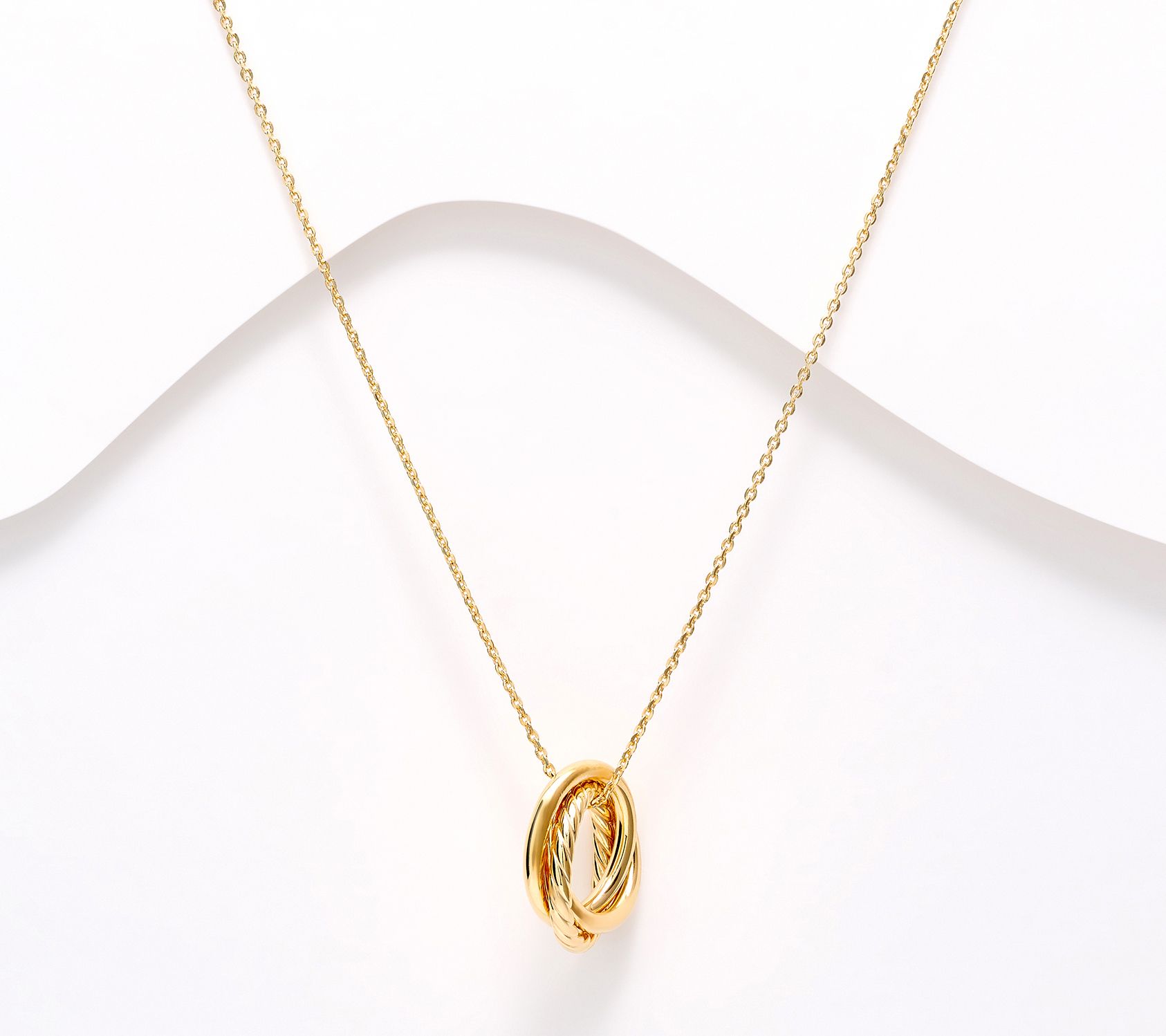 UltraFine 950 Silver Infinity Circle Necklace