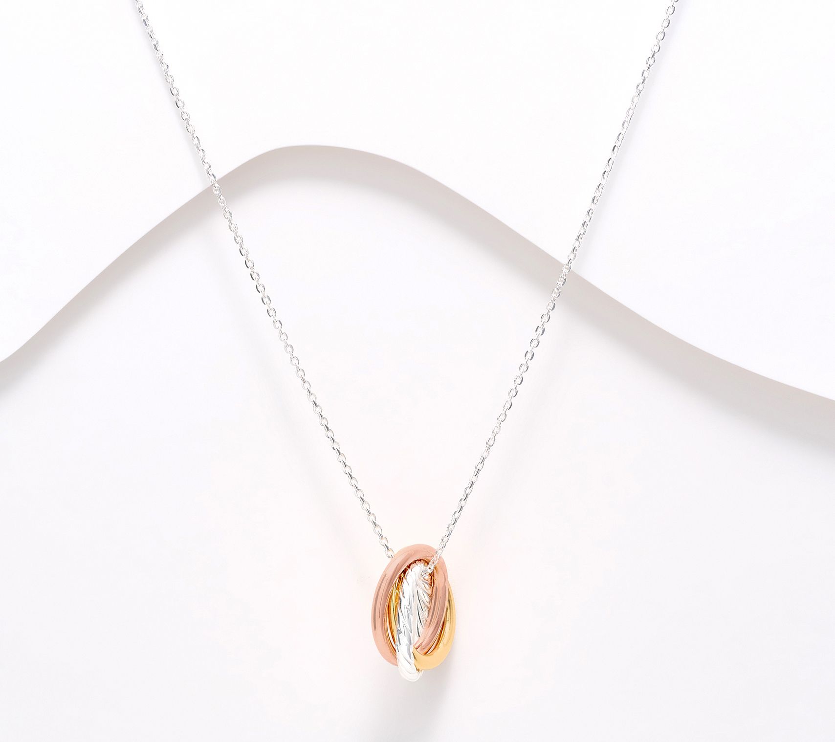 UltraFine 950 Silver Infinity Circle Necklace