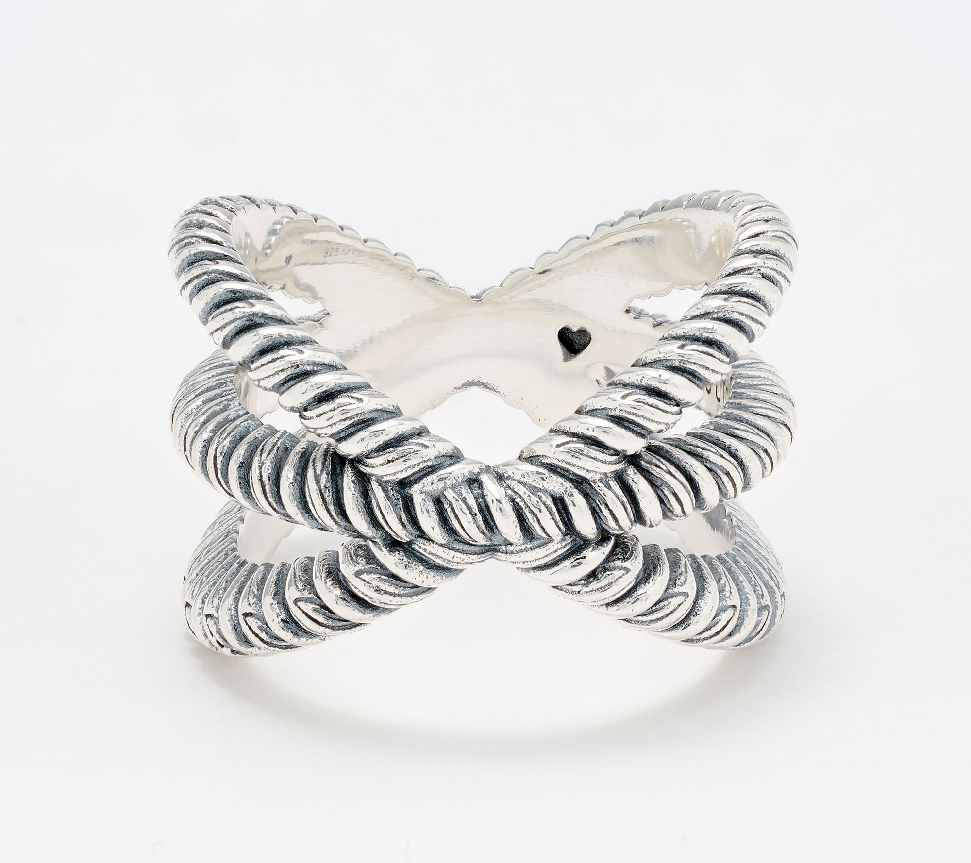 Christian James by Scott Grimes Sterling Silver Ripple X-Ring