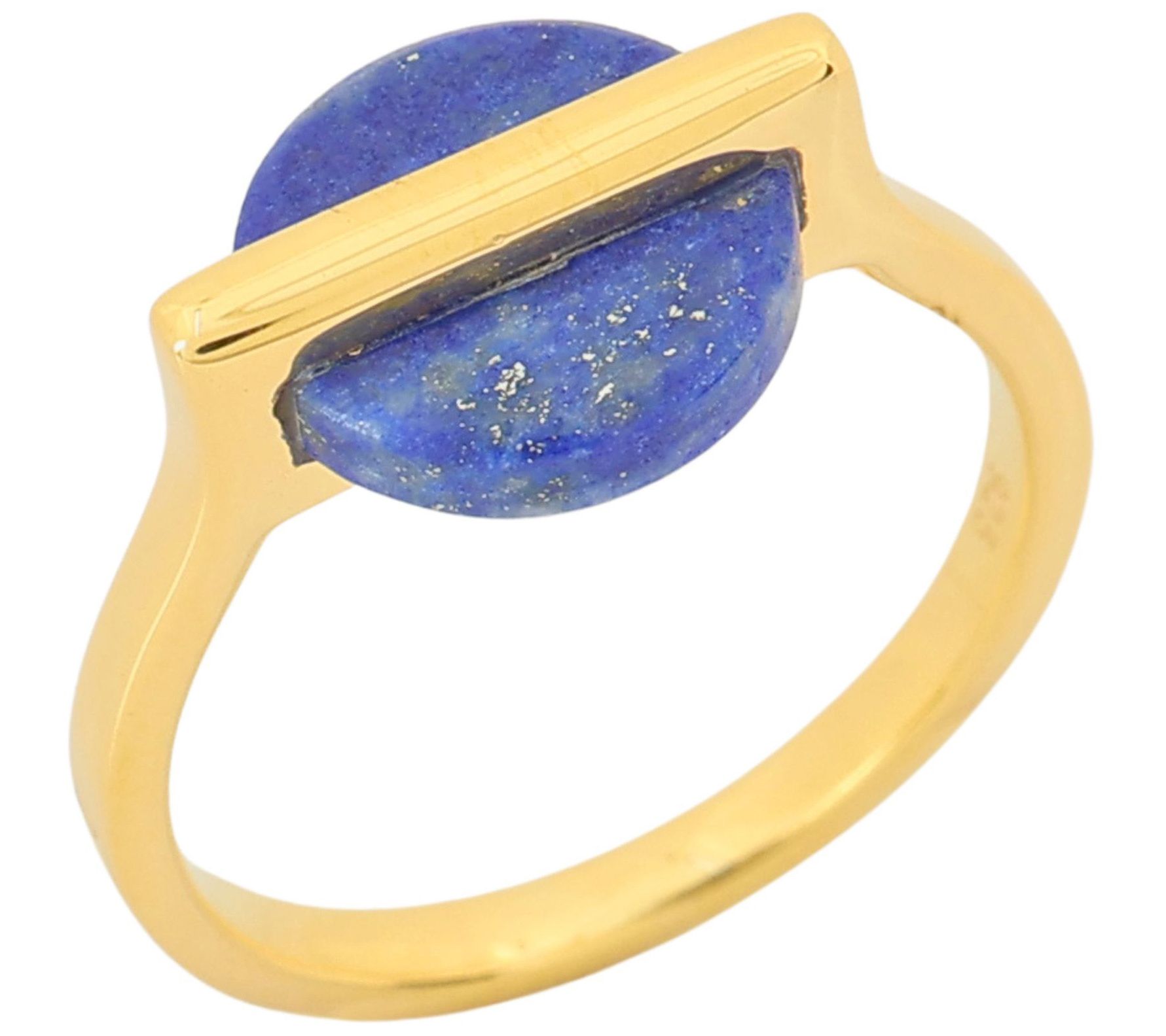 Affinity Gems Round Solitaire Gemstone Ring, 14K Gold Plated