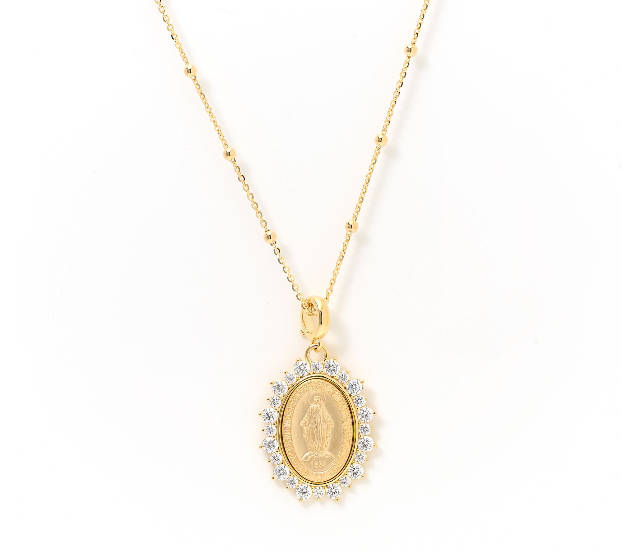 Diamonique Italia Bronze Religious Pendant