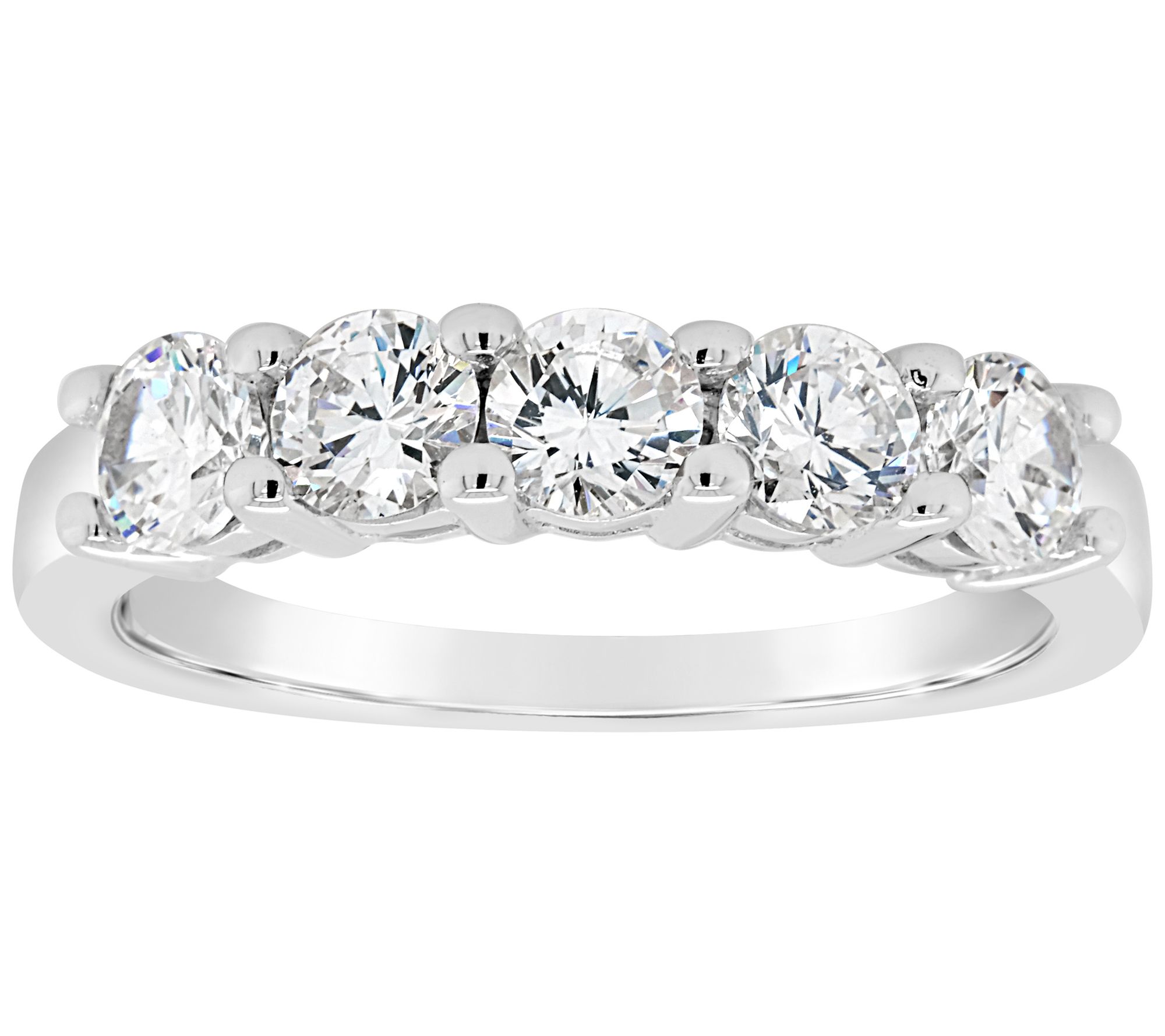 Affinity 14K Gold 1.20 cttw 5-Stone Diamond Band Ring