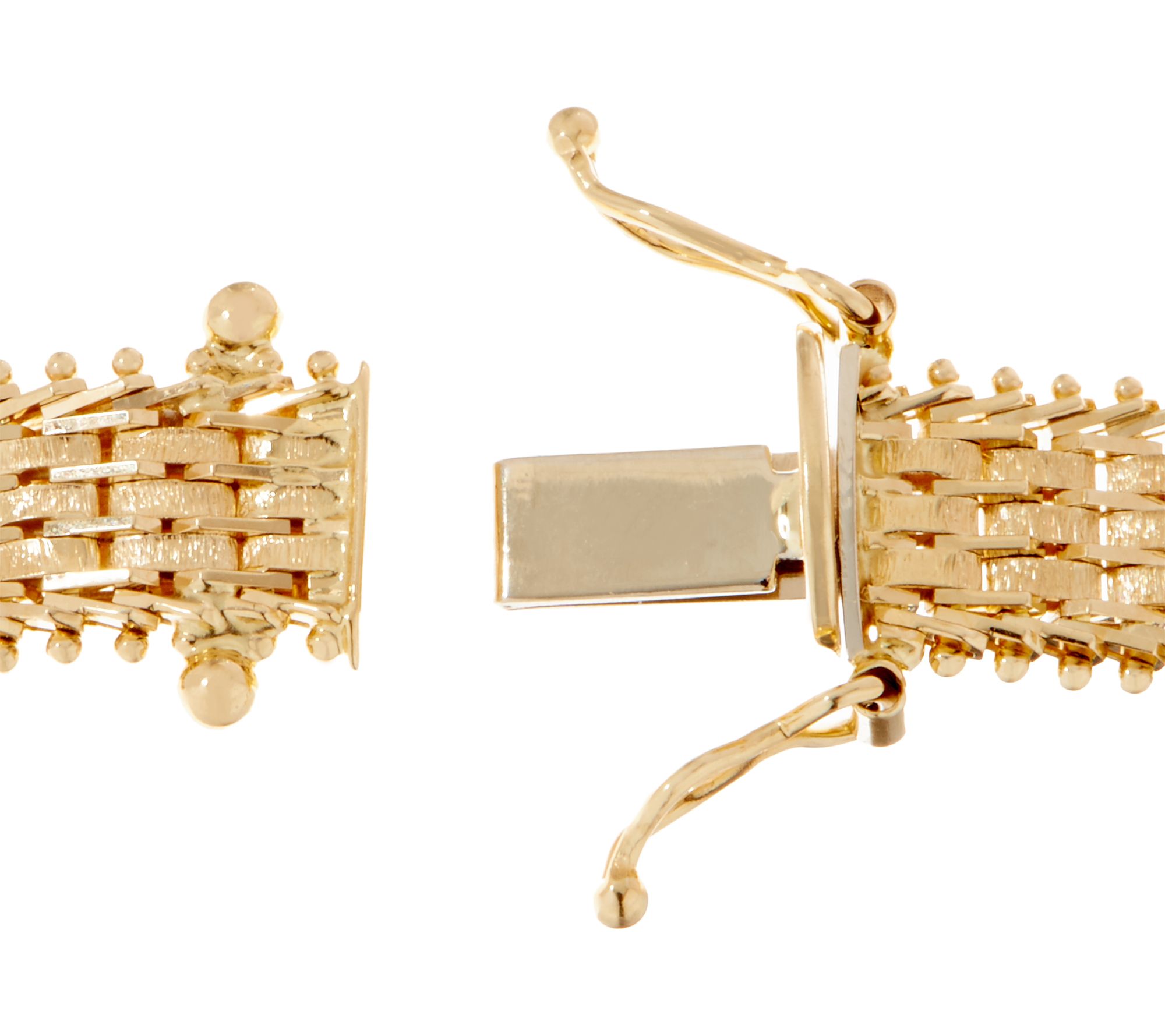 Imperial Gold Satin Lame' Bracelet 14K Gold