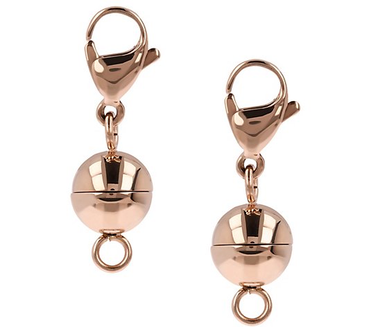 Steel by Design Set of 2 Magnetic Bead Clasps