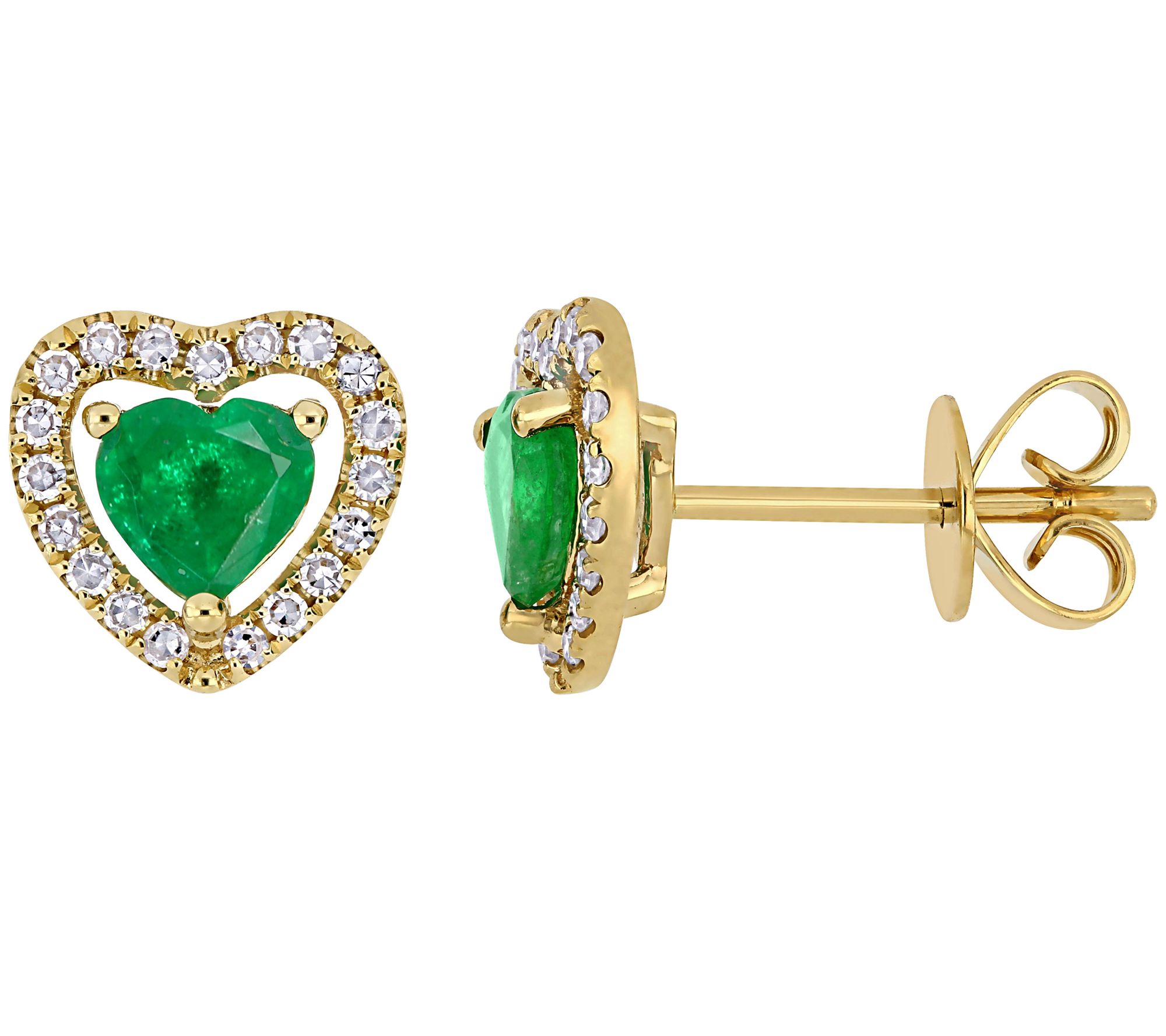 Qvc deals emerald earrings