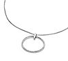 Or Paz Sterling Silver Crystal Circle Pendant with Chain, 2 of 2
