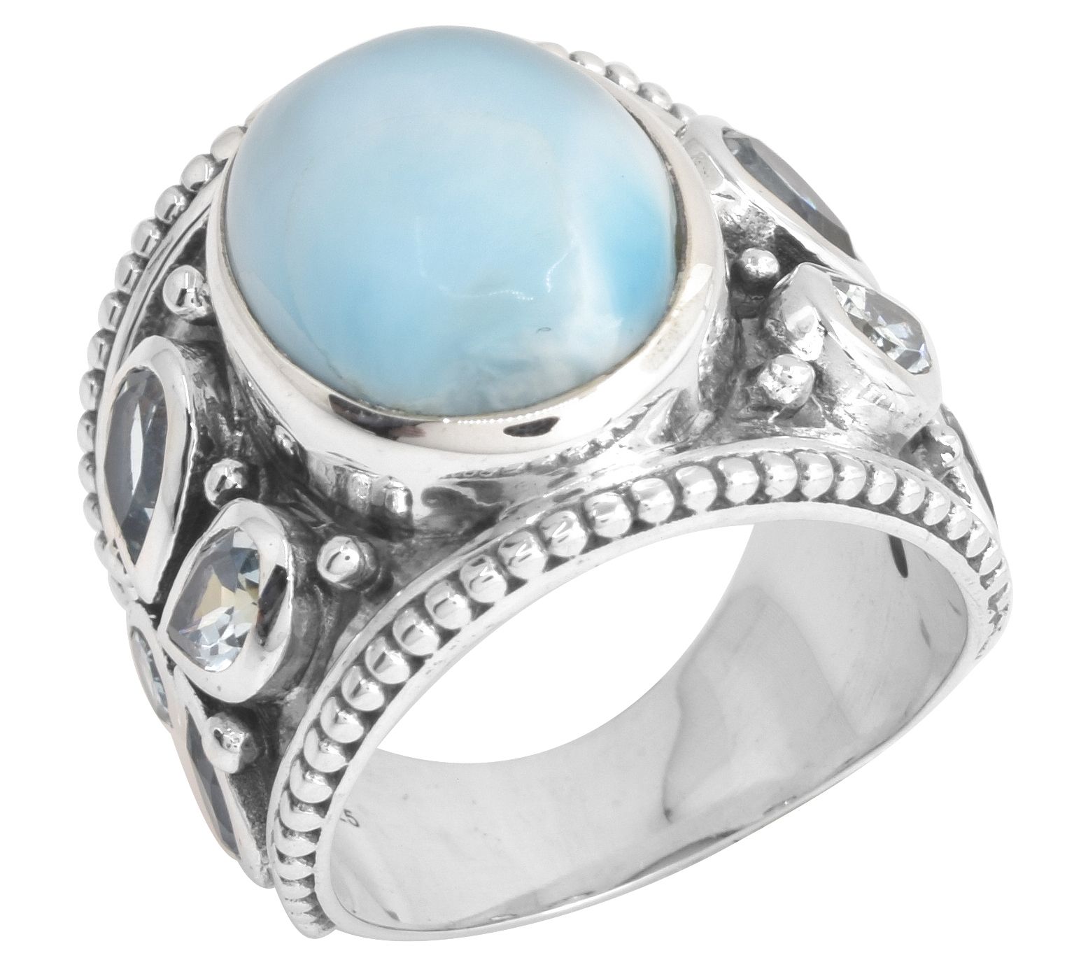 Qvc on sale larimar jewelry