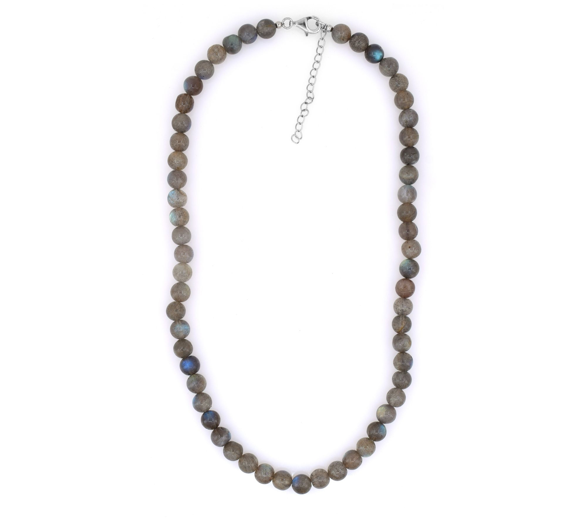 Sterling Silver Labradorite Beaded 18" Necklace