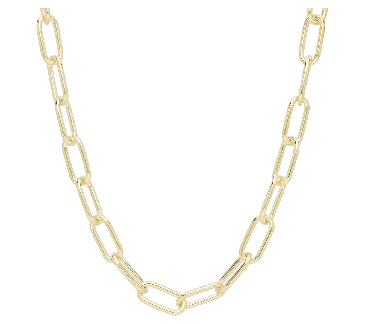 Ariva 18K Gold Vermeil 20" Chunky Paperclip Link Necklace