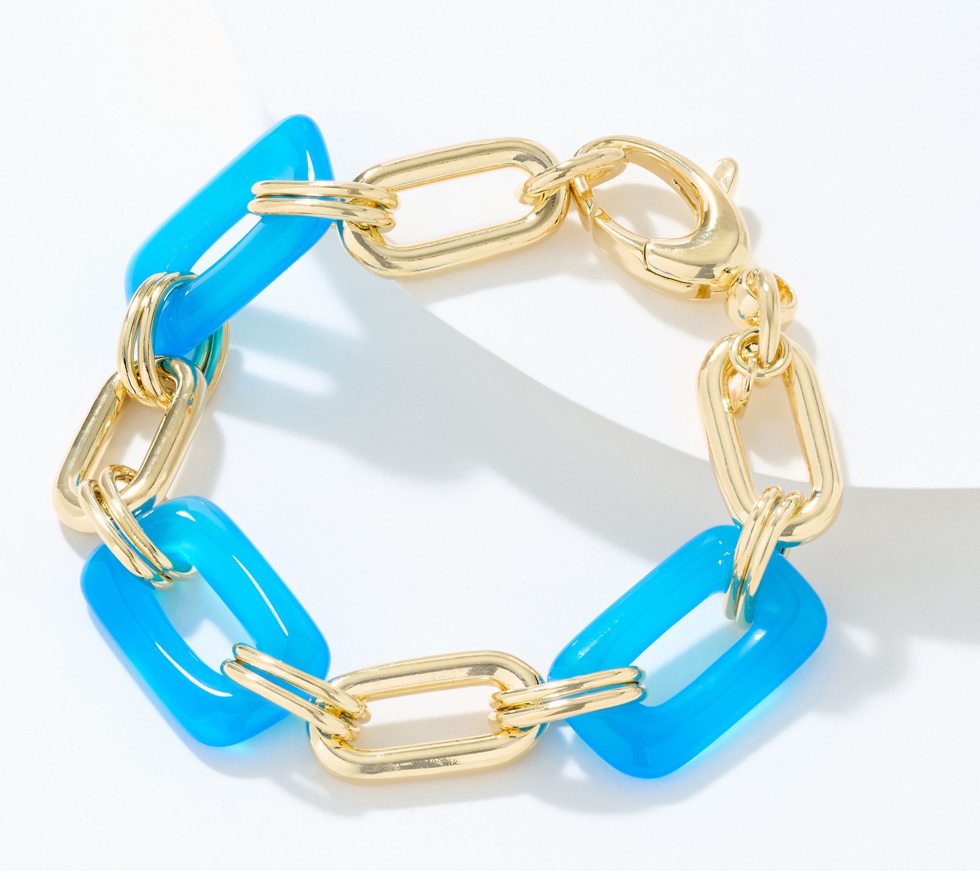 David Markstein Bronze Elongated Oval Gemstone Bracelet